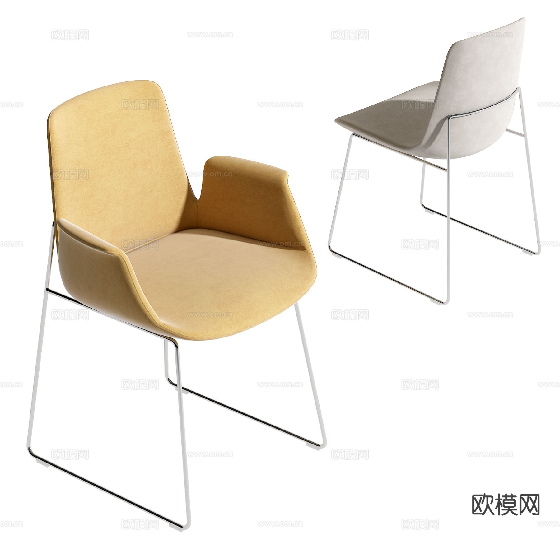 Poliform 意式椅子 餐椅3d模型下载