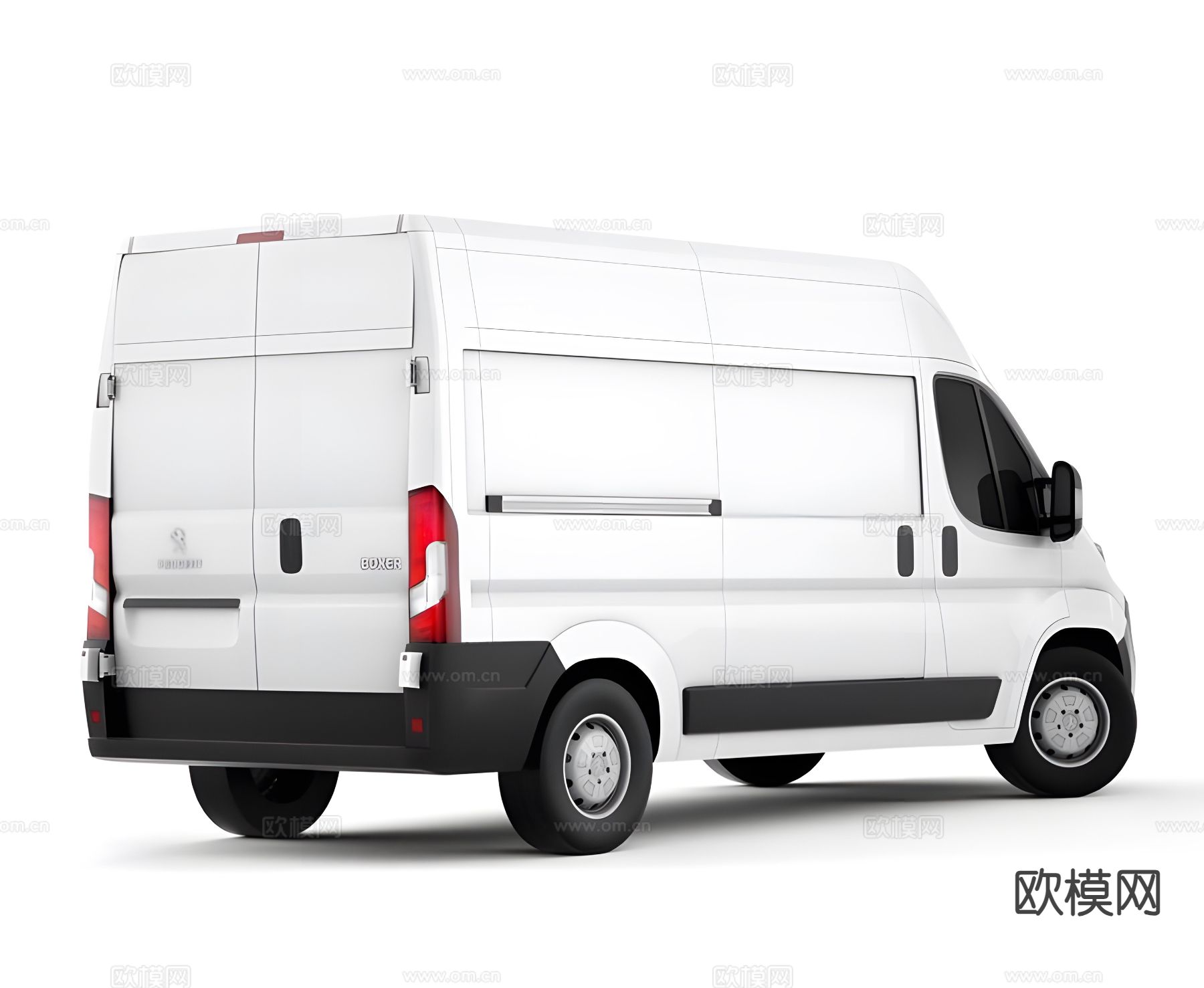 标致汽车 运输车 面包车3d模型下载（渲染图2）