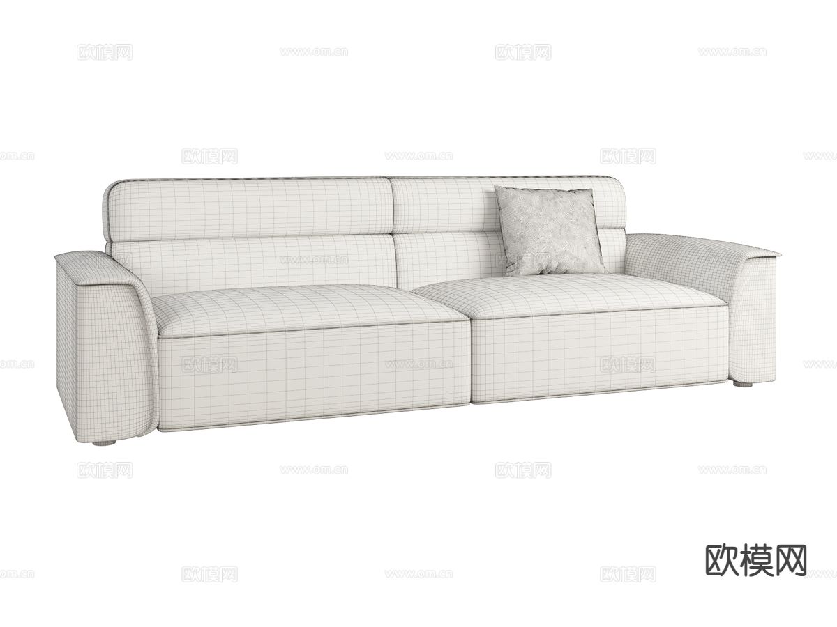 Bentley-PORTOBELLO- 双人沙发 软体沙发3d模型下载（渲染图2）