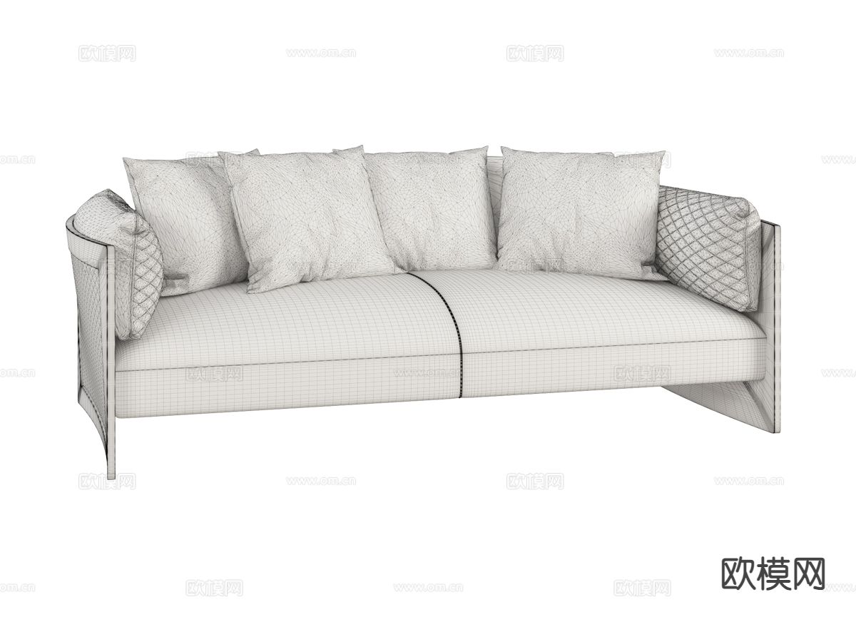 Bentley-KENSINGTON- 双人沙发 皮革沙发3d模型下载（渲染图2）
