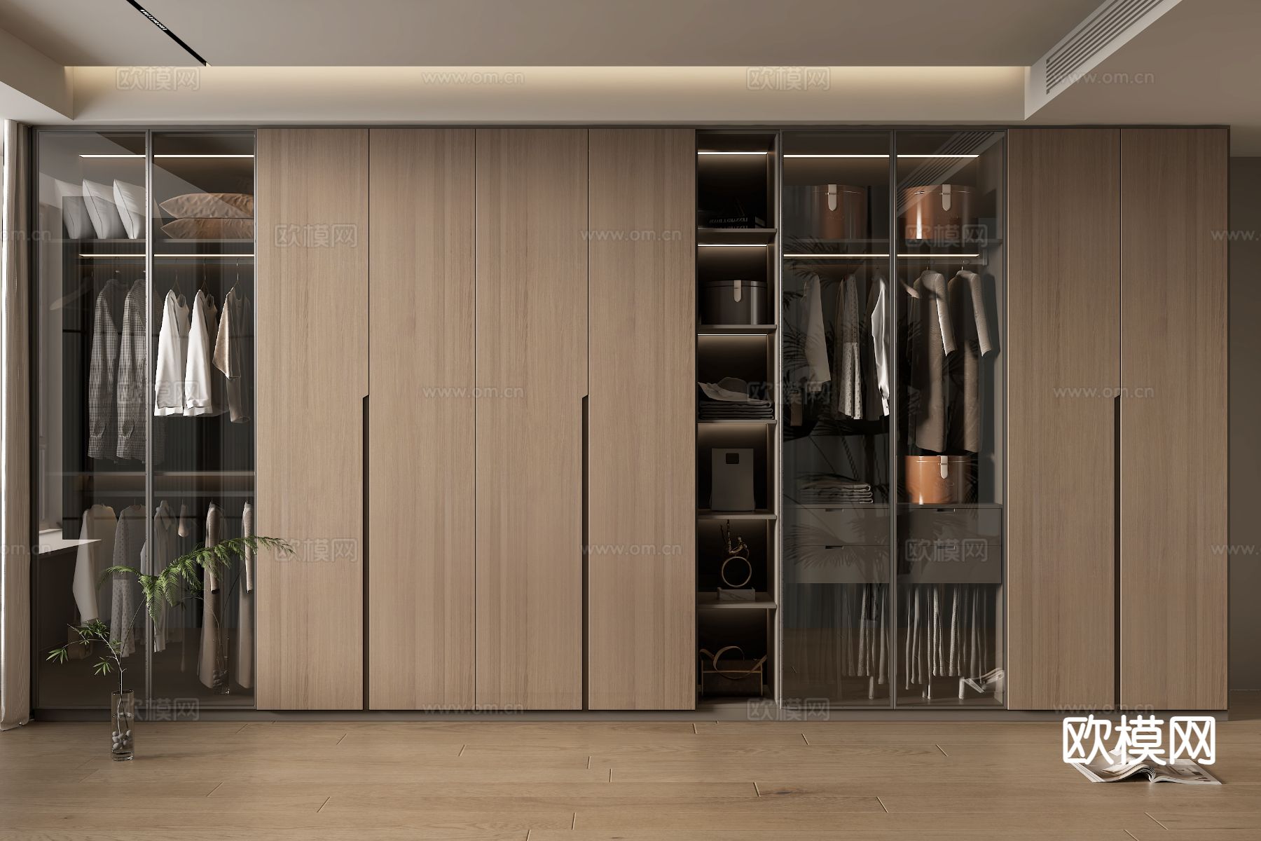 现代衣柜 衣橱3d模型下载