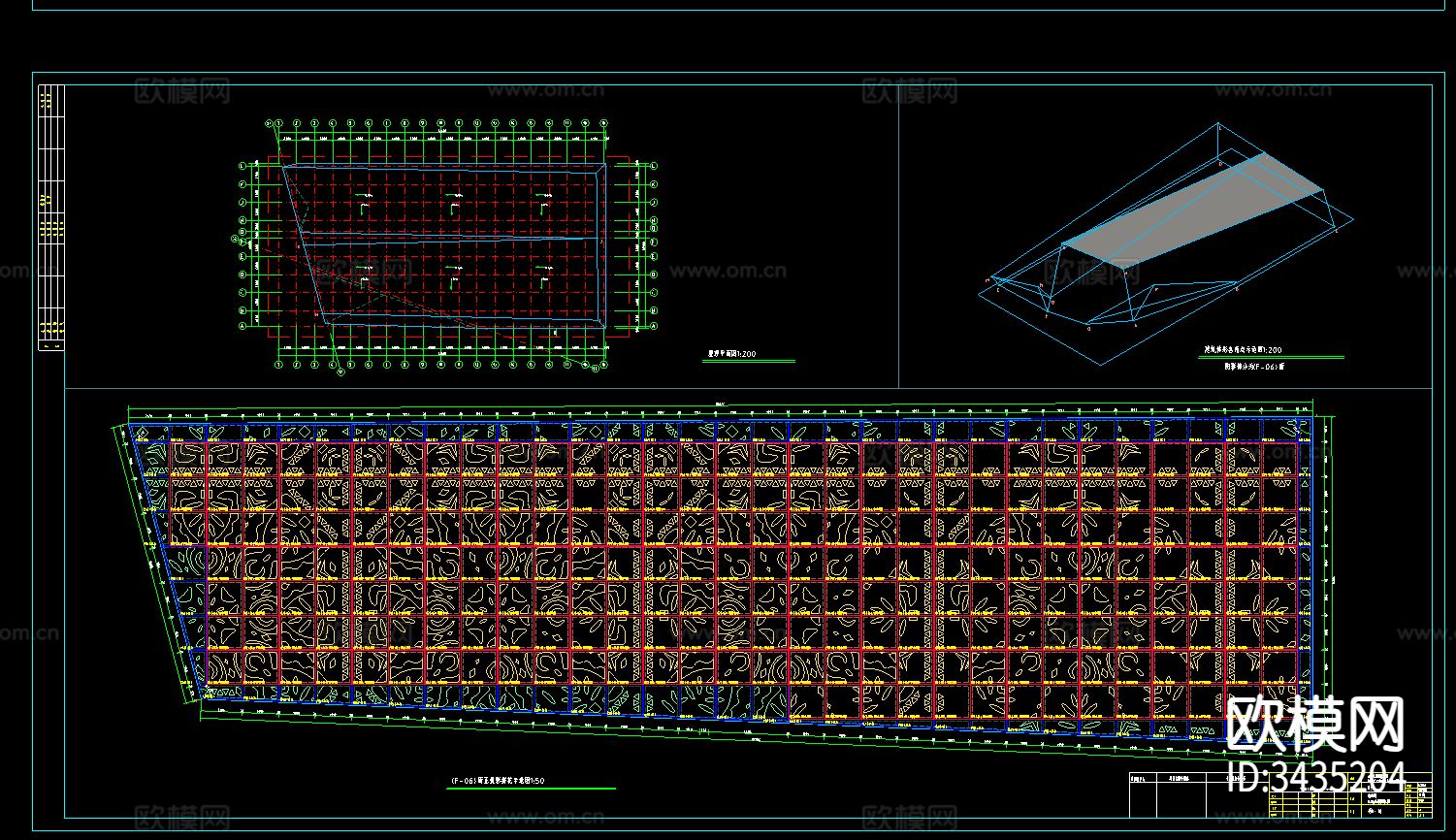 博物馆建筑CAD施工图下载（渲染图4）