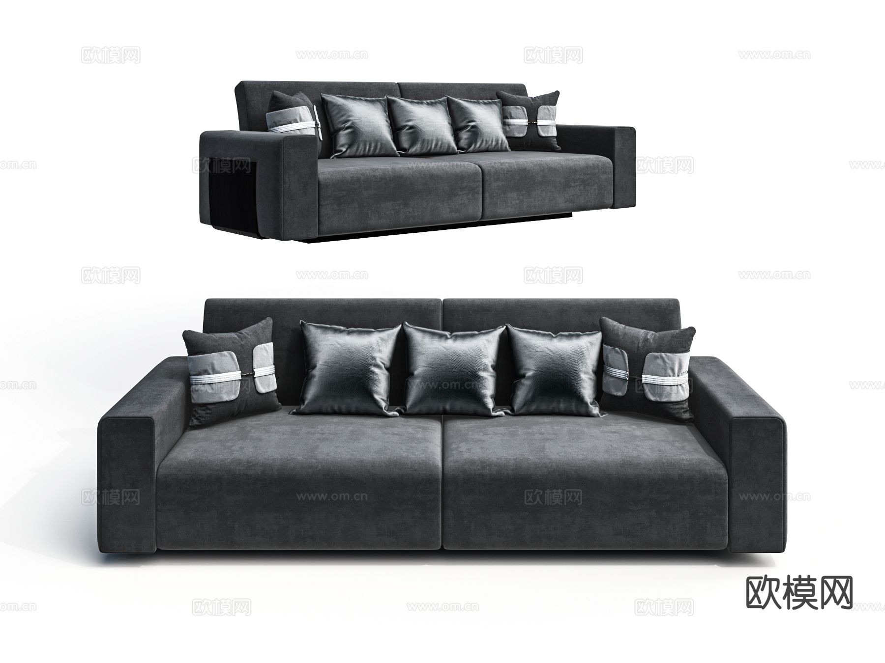 双人沙发 软体沙发3d模型下载