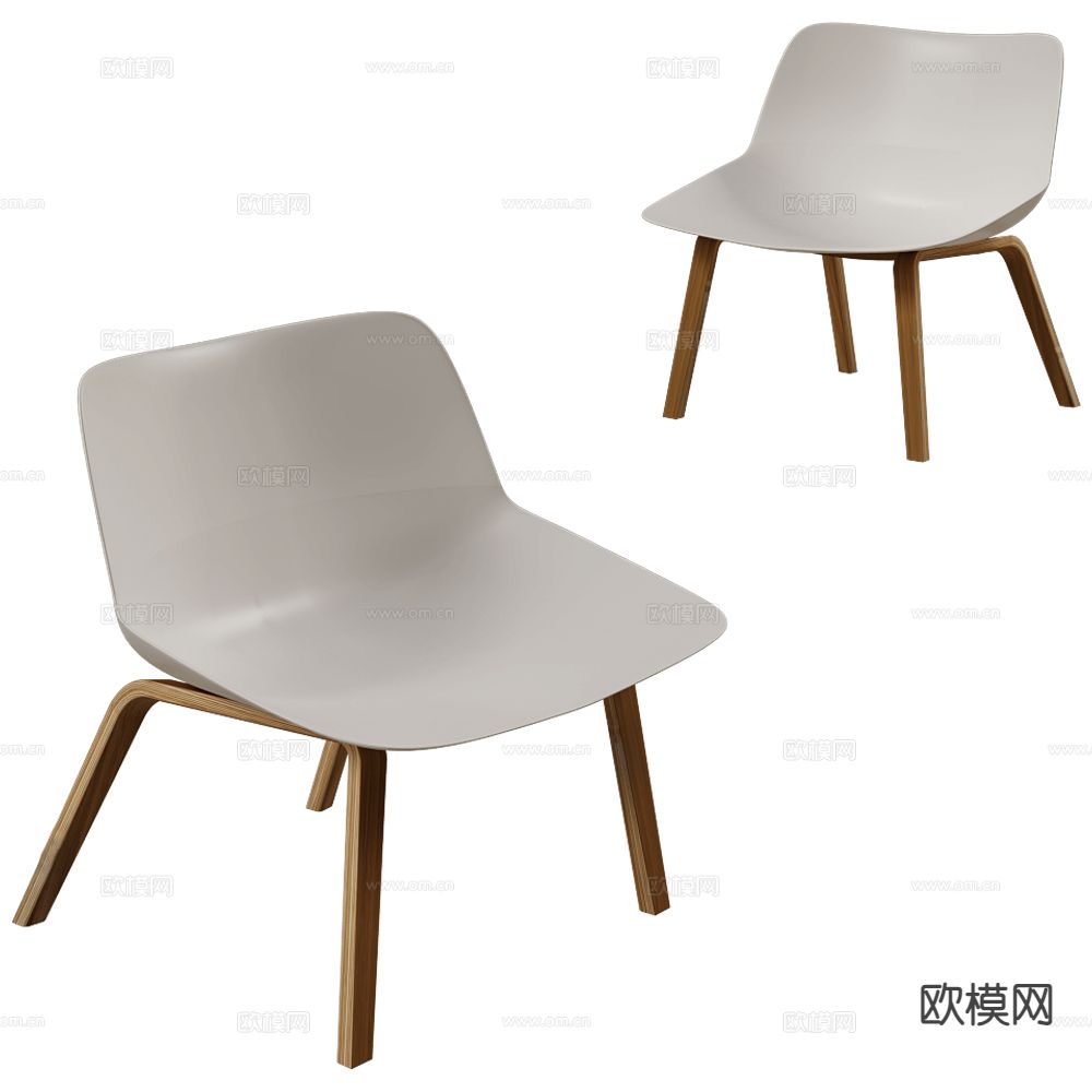 Brunner 北欧单椅 餐椅3d模型下载