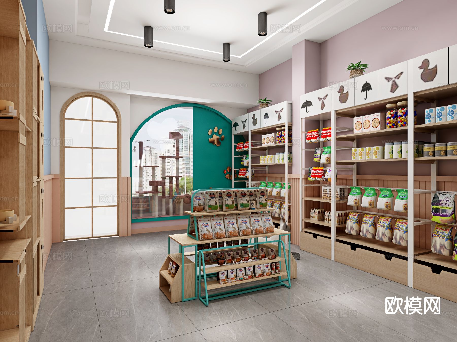 现代宠物店3d模型下载（渲染图3）