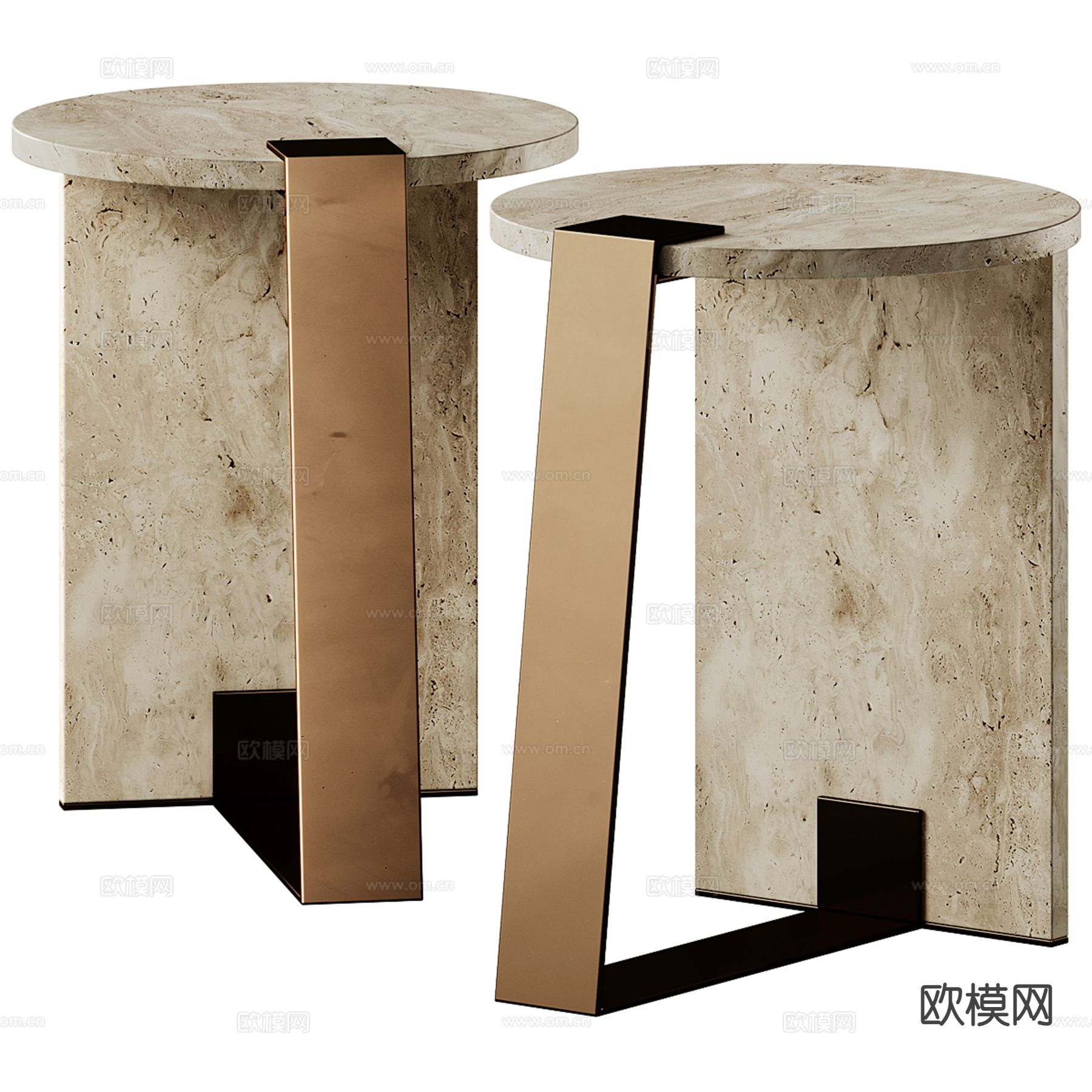 Dome Deco 圆几 边几 角几3d模型下载（渲染图2）