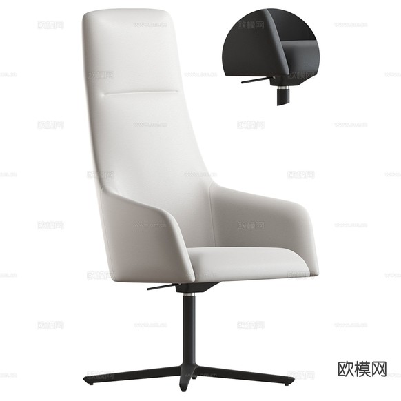 现代办公椅 职员椅 老板椅3d模型下载