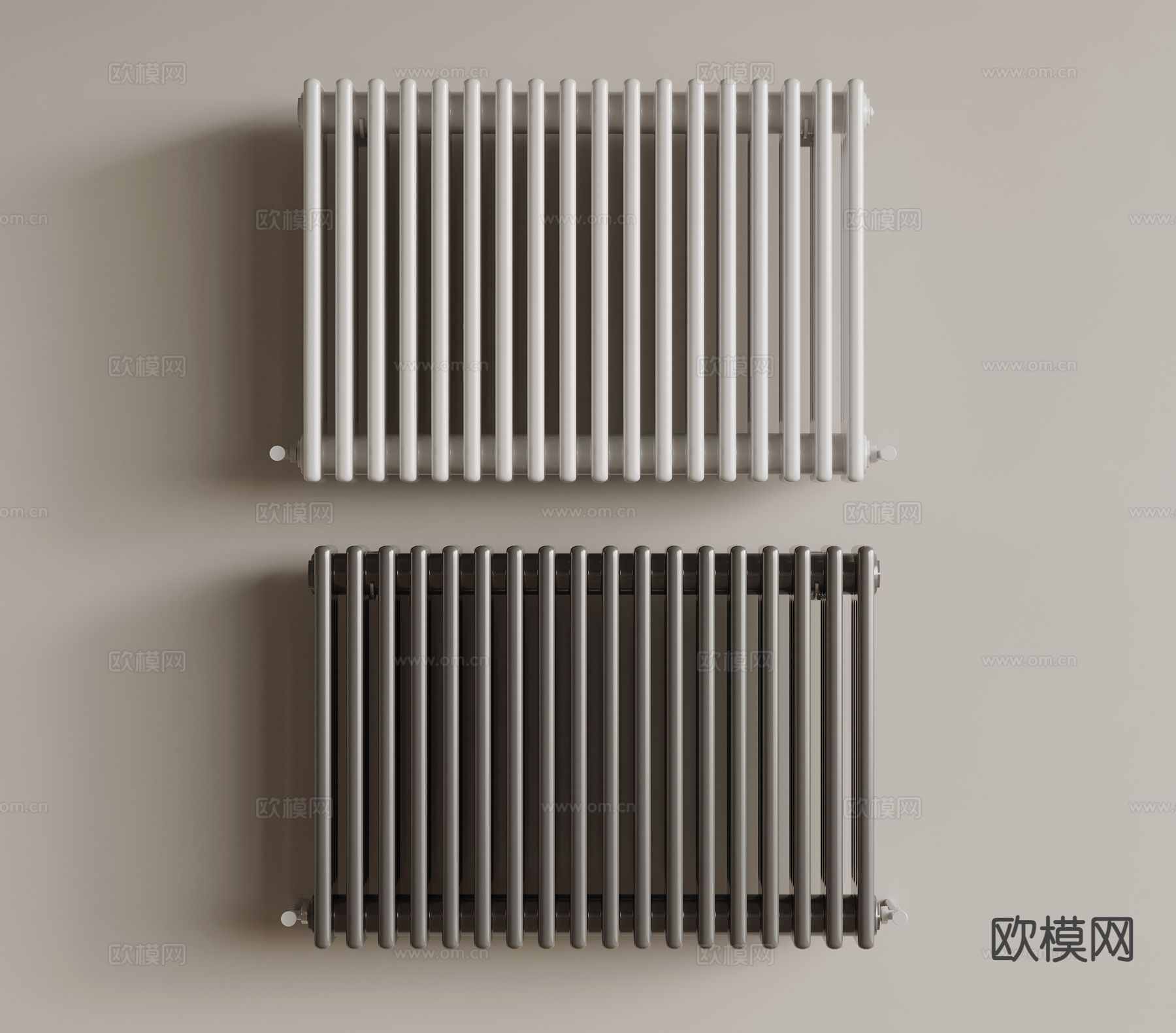 现代暖气片 取暖片su模型下载（渲染图2）