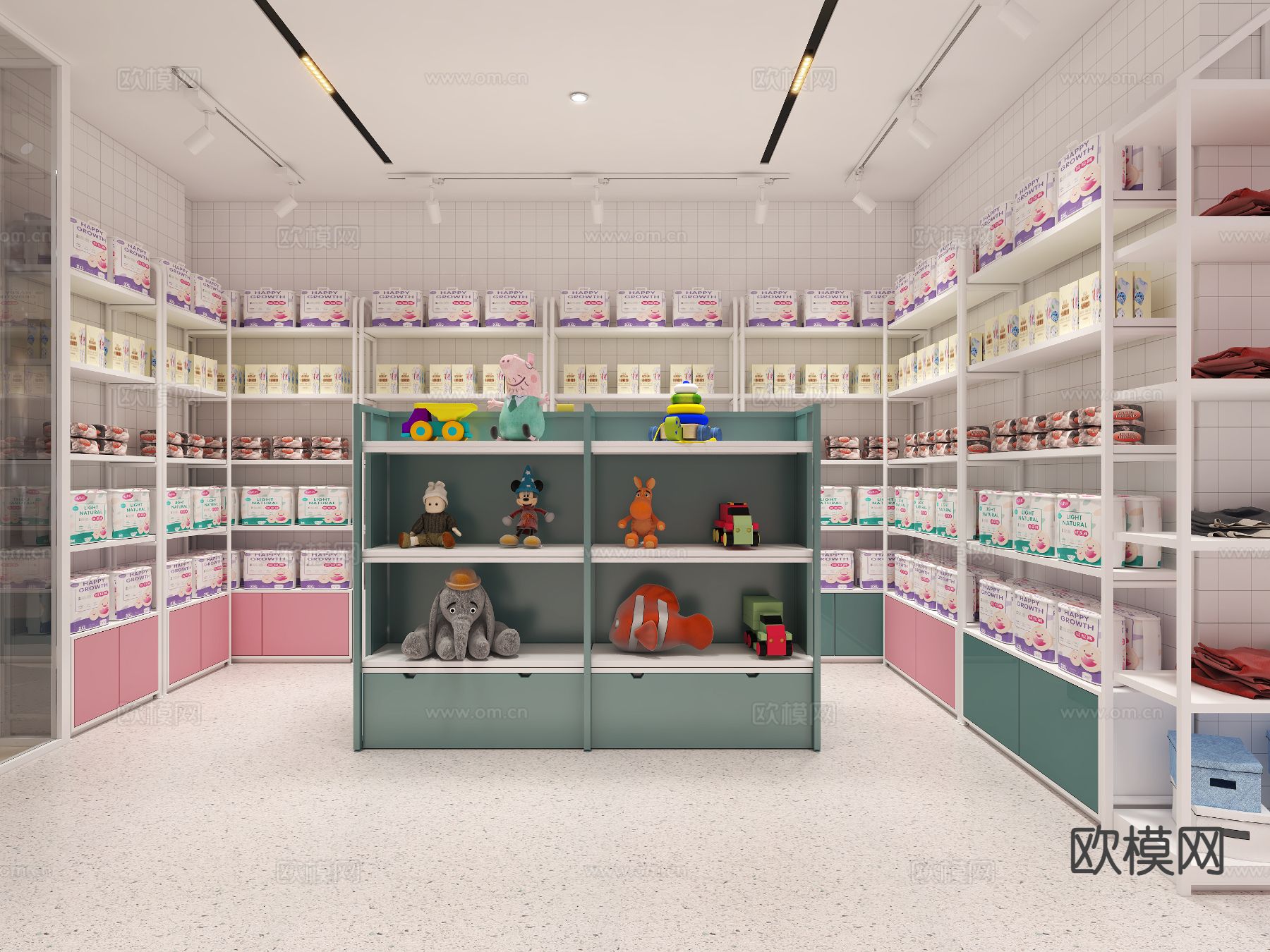 现代母婴店3d模型下载（渲染图3）