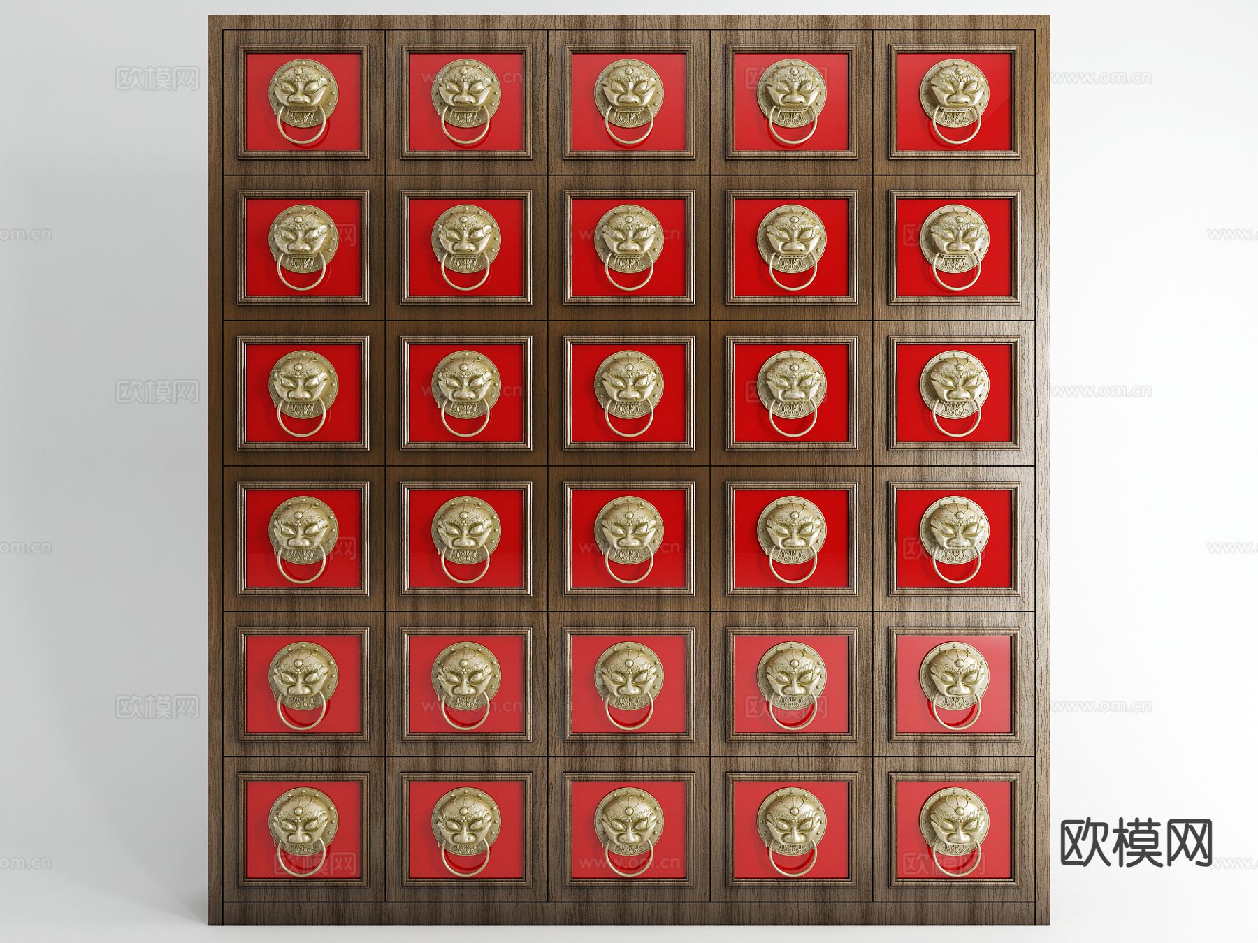 药材柜 中药柜3d模型下载