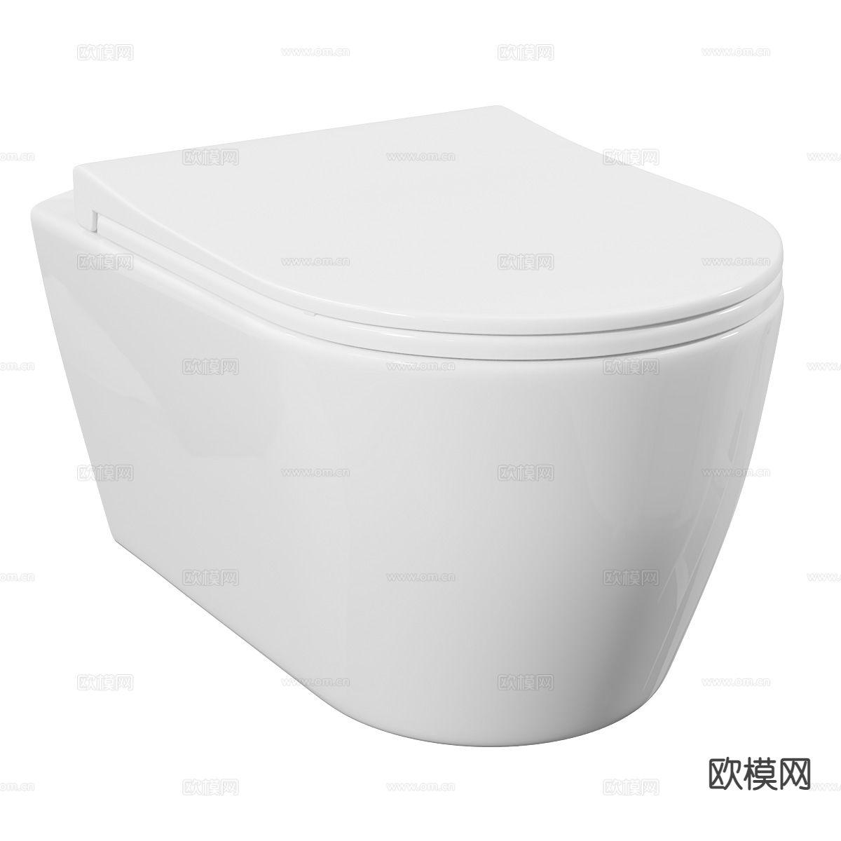 马桶 坐便器3d模型下载