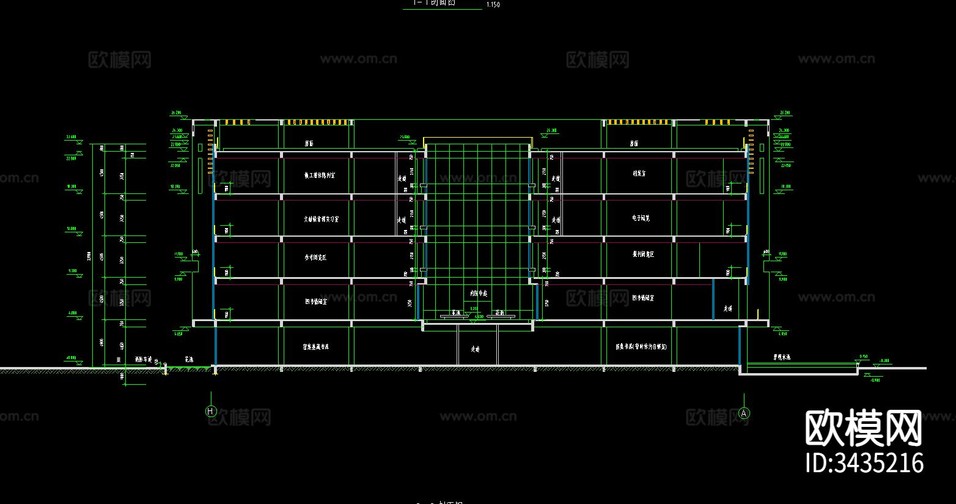 博物館建筑CAD施工圖下載(渲染圖4)