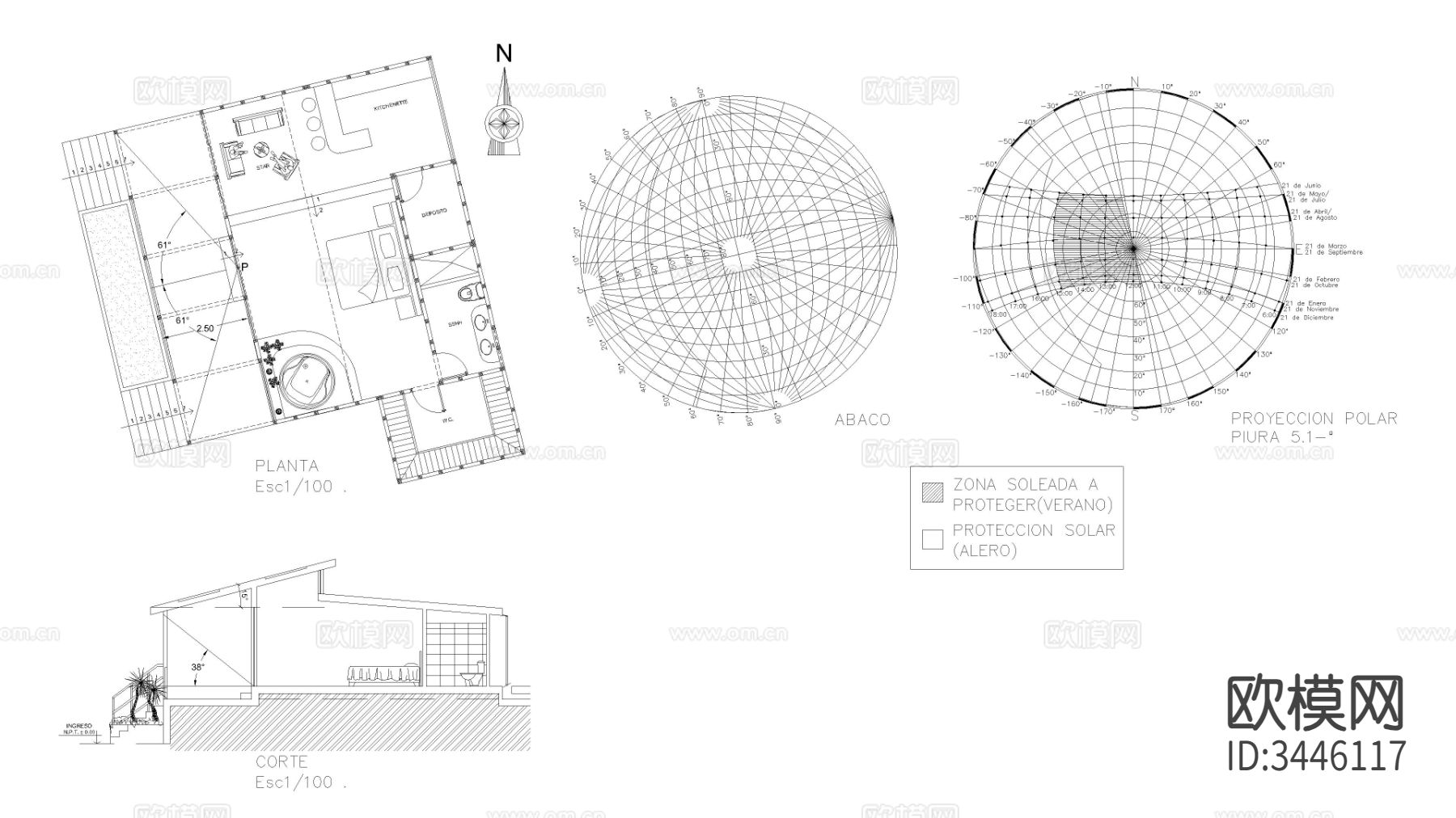 家庭住宅 太阳能板cad大样图下载