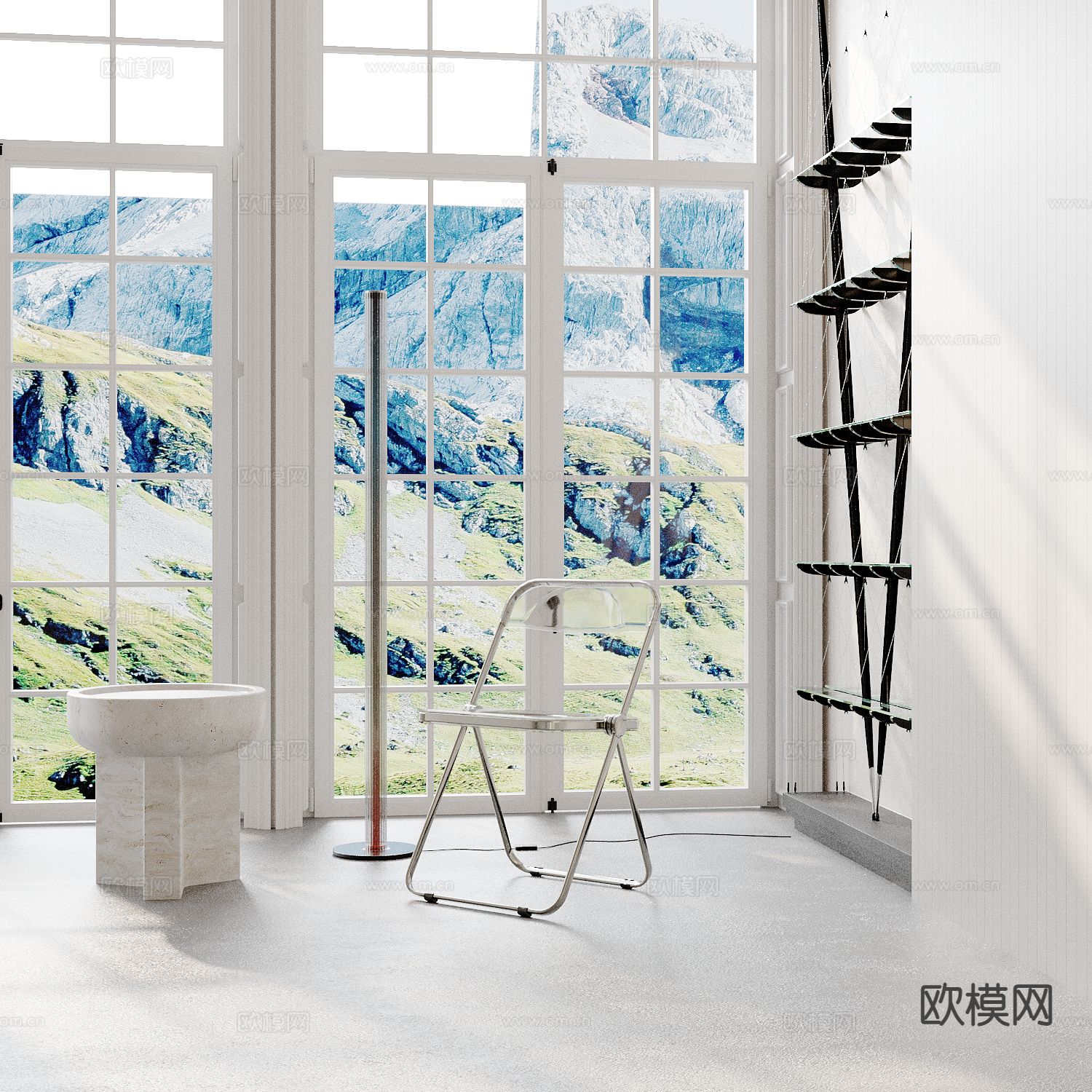 现代椅子 休闲椅3d模型下载