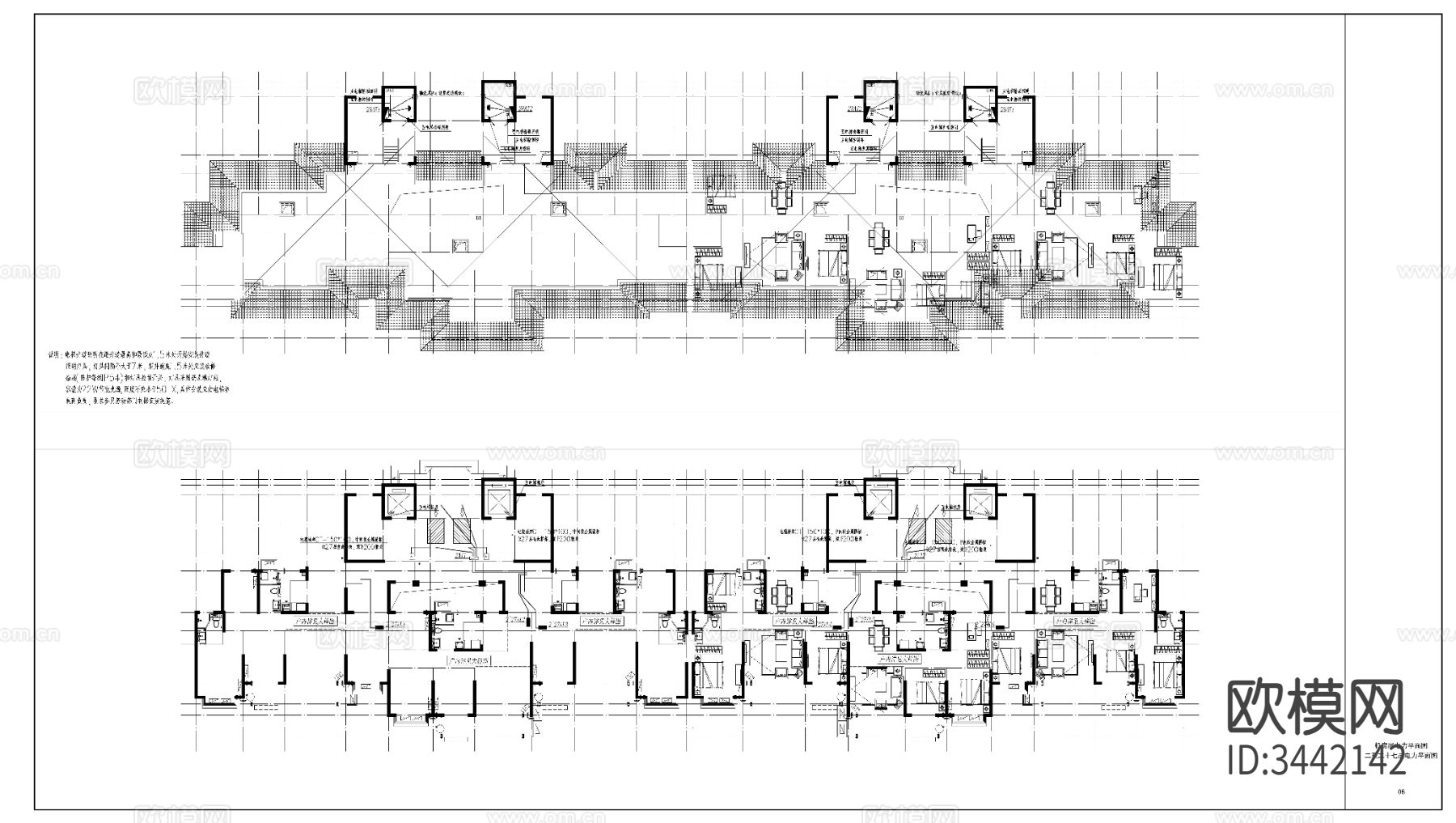 住宅小区电气CAD施工图下载（渲染图3）