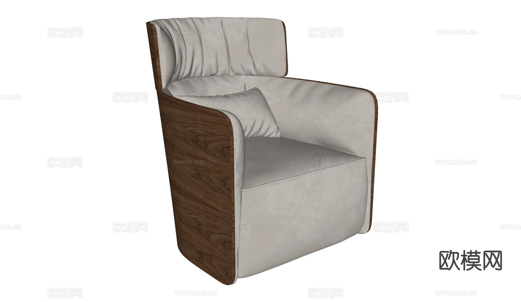 Minotti 单人沙发su模型下载（渲染图1）