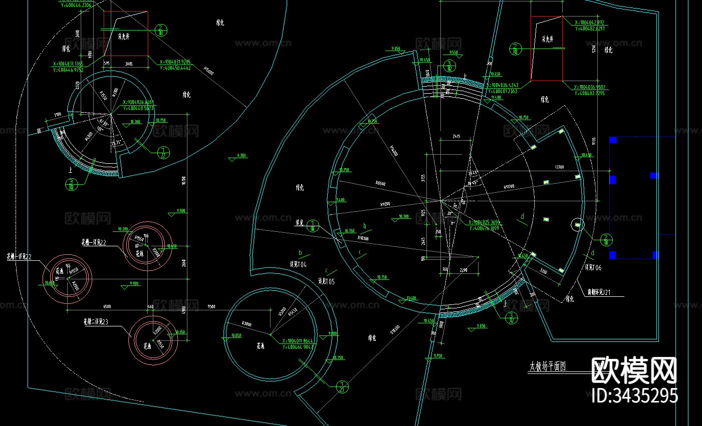 多层住宅CAD施工图下载（渲染图4）