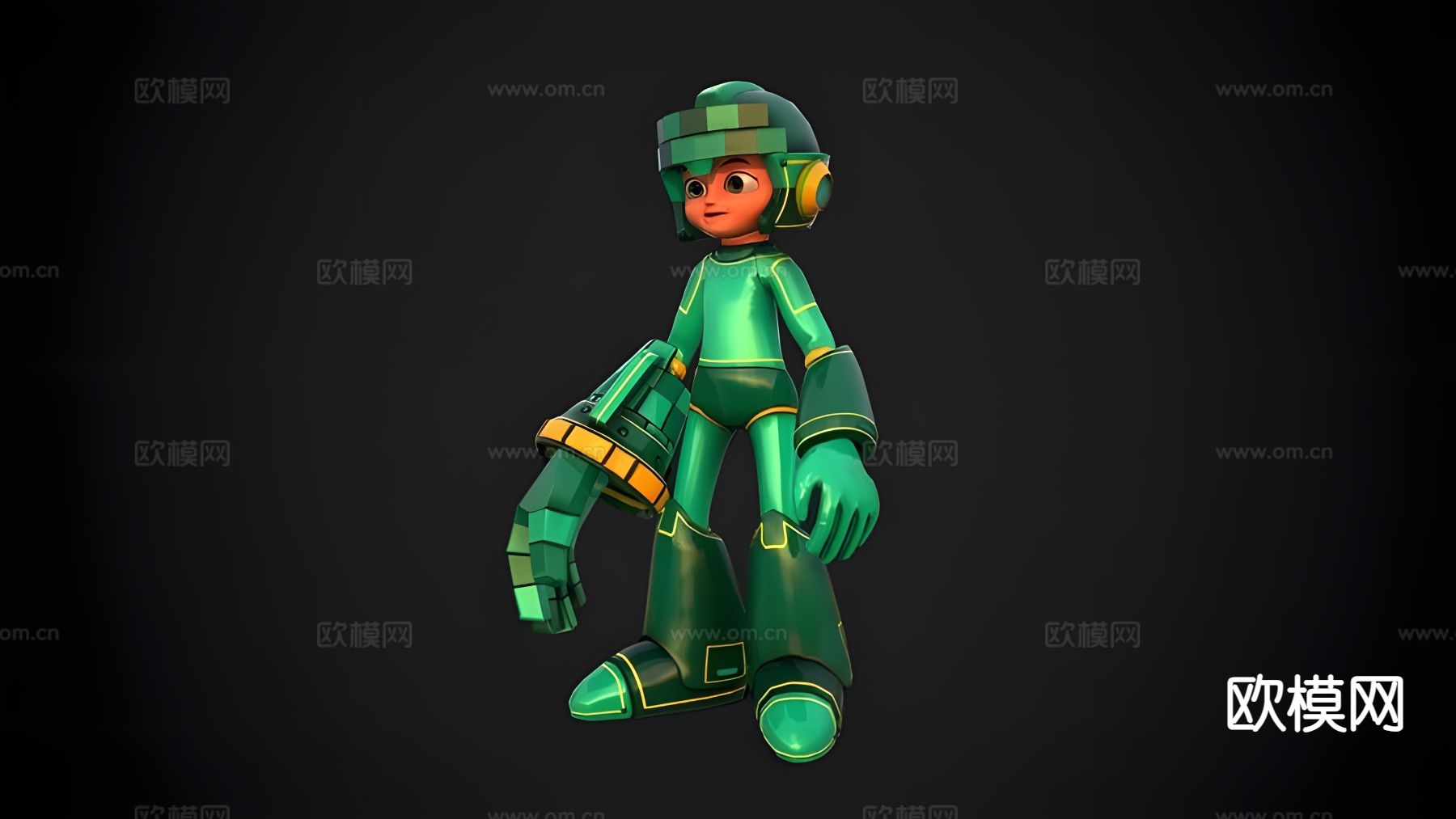 卡通角色 动画角色3d模型下载（渲染图1）