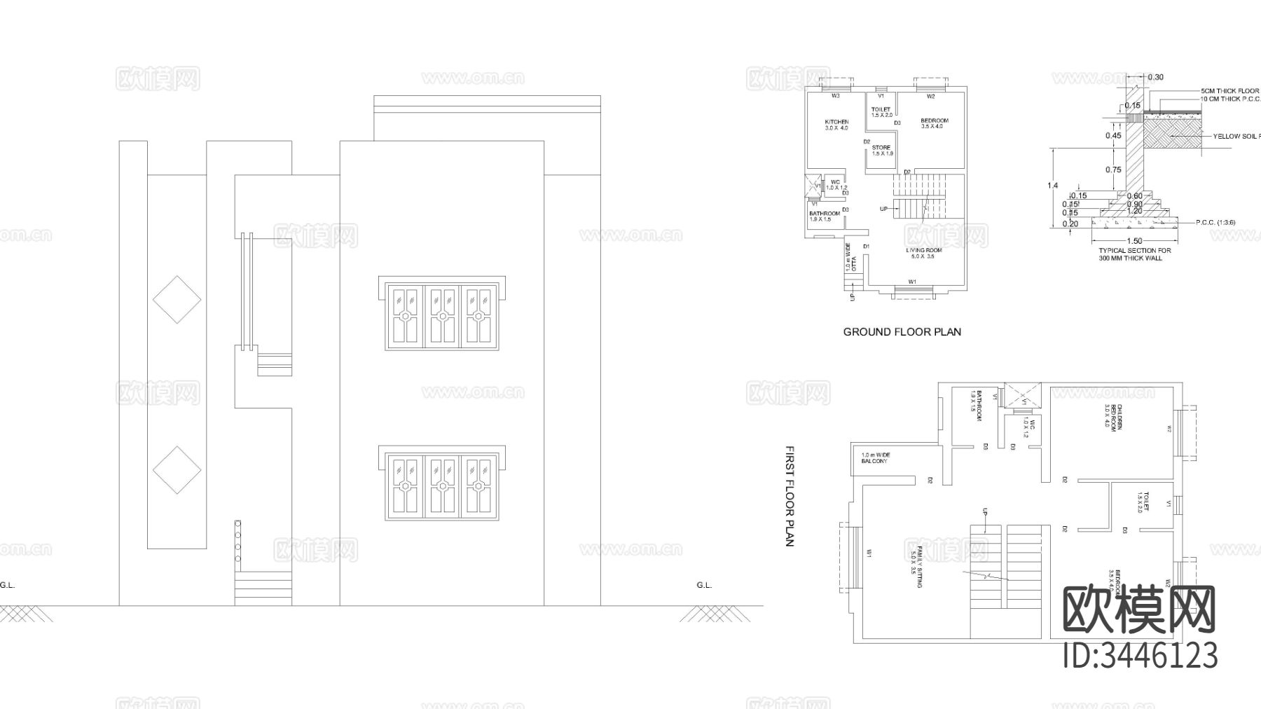 建筑房屋Dwg文件cad大样图下载