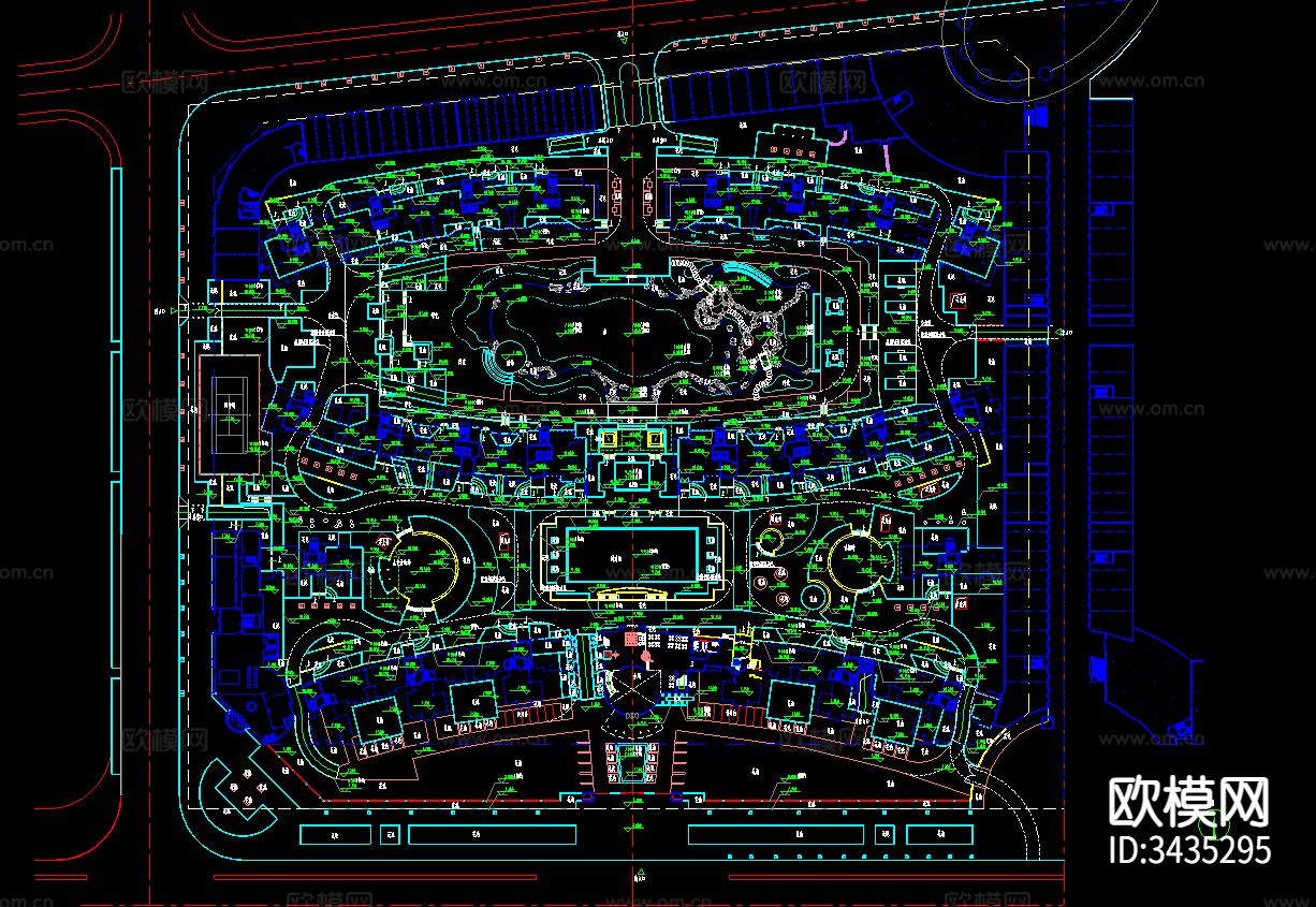 多层住宅CAD施工图下载（渲染图5）