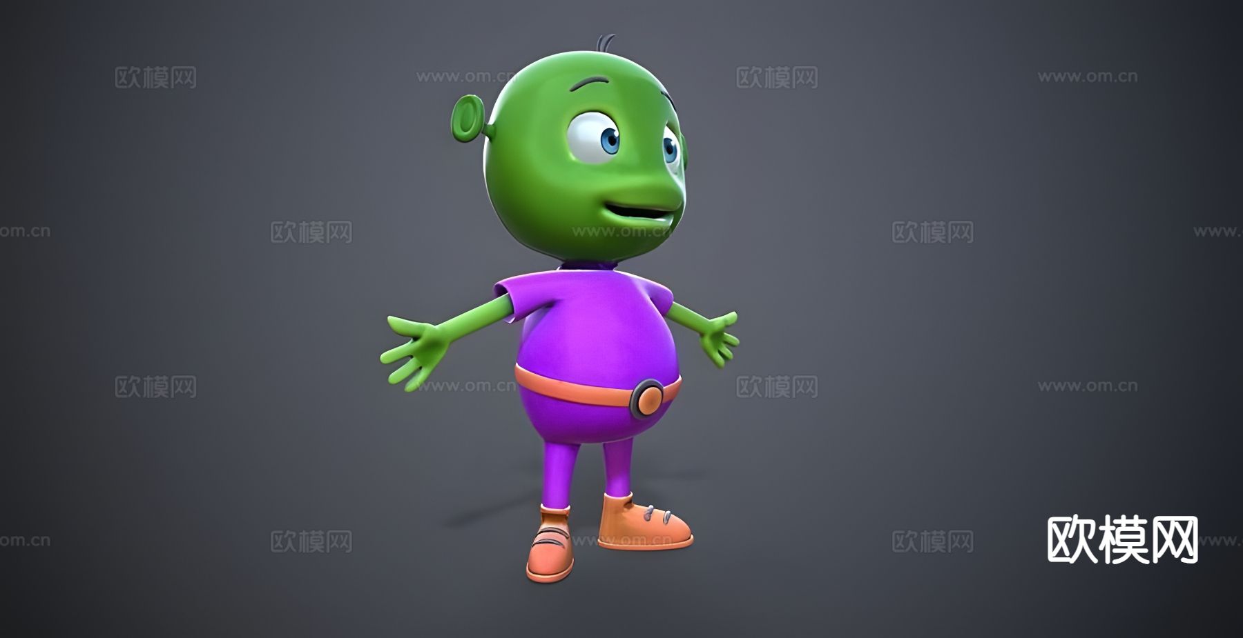 卡通角色 动画角色3d模型下载（渲染图2）