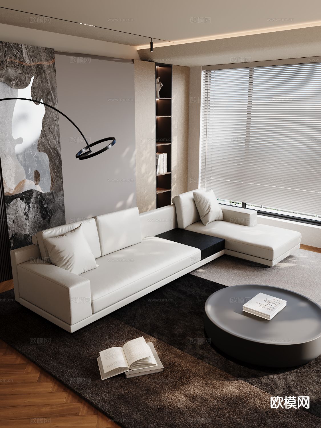 圆形茶几 烤漆茶几3d模型下载