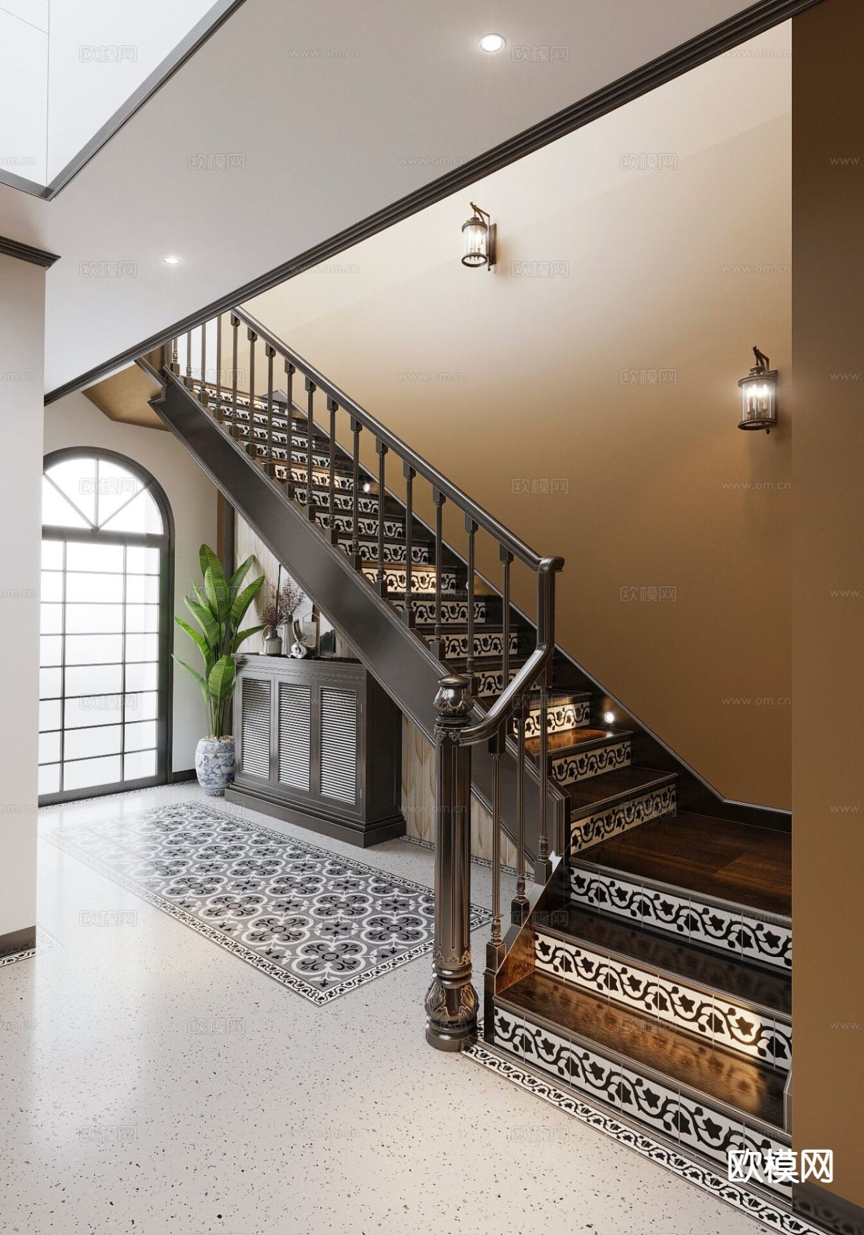 东南亚客餐厅3d模型下载（渲染图5）