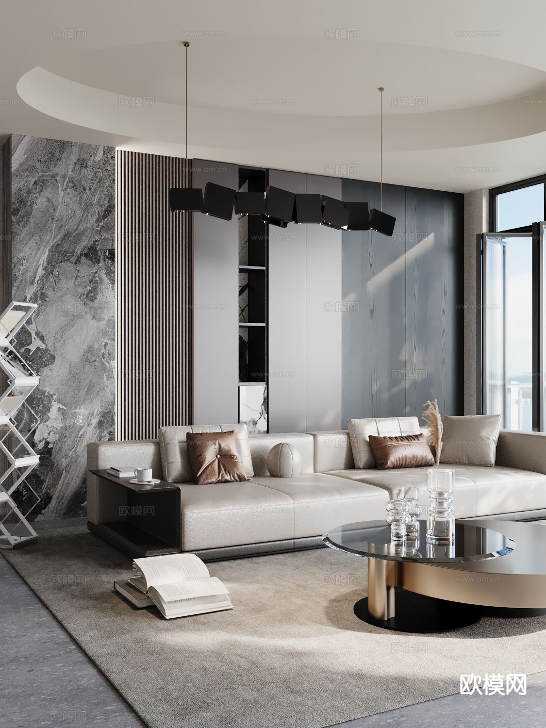 双人沙发 皮革沙发3d模型下载