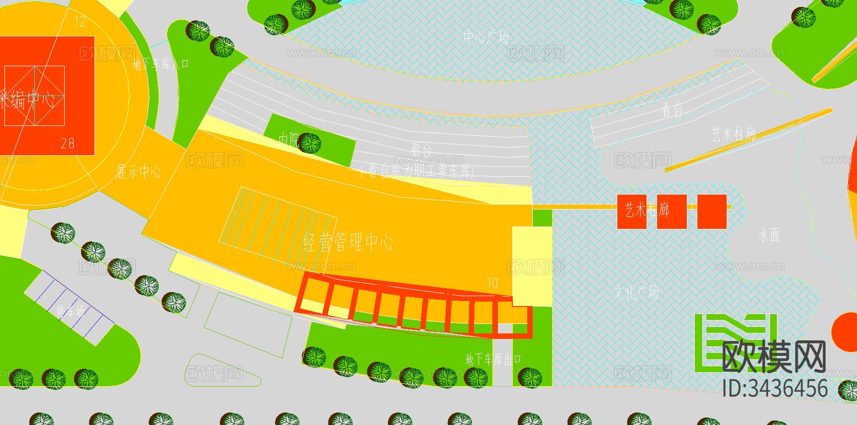 羊城晚报CAD规划图下载（渲染图3）