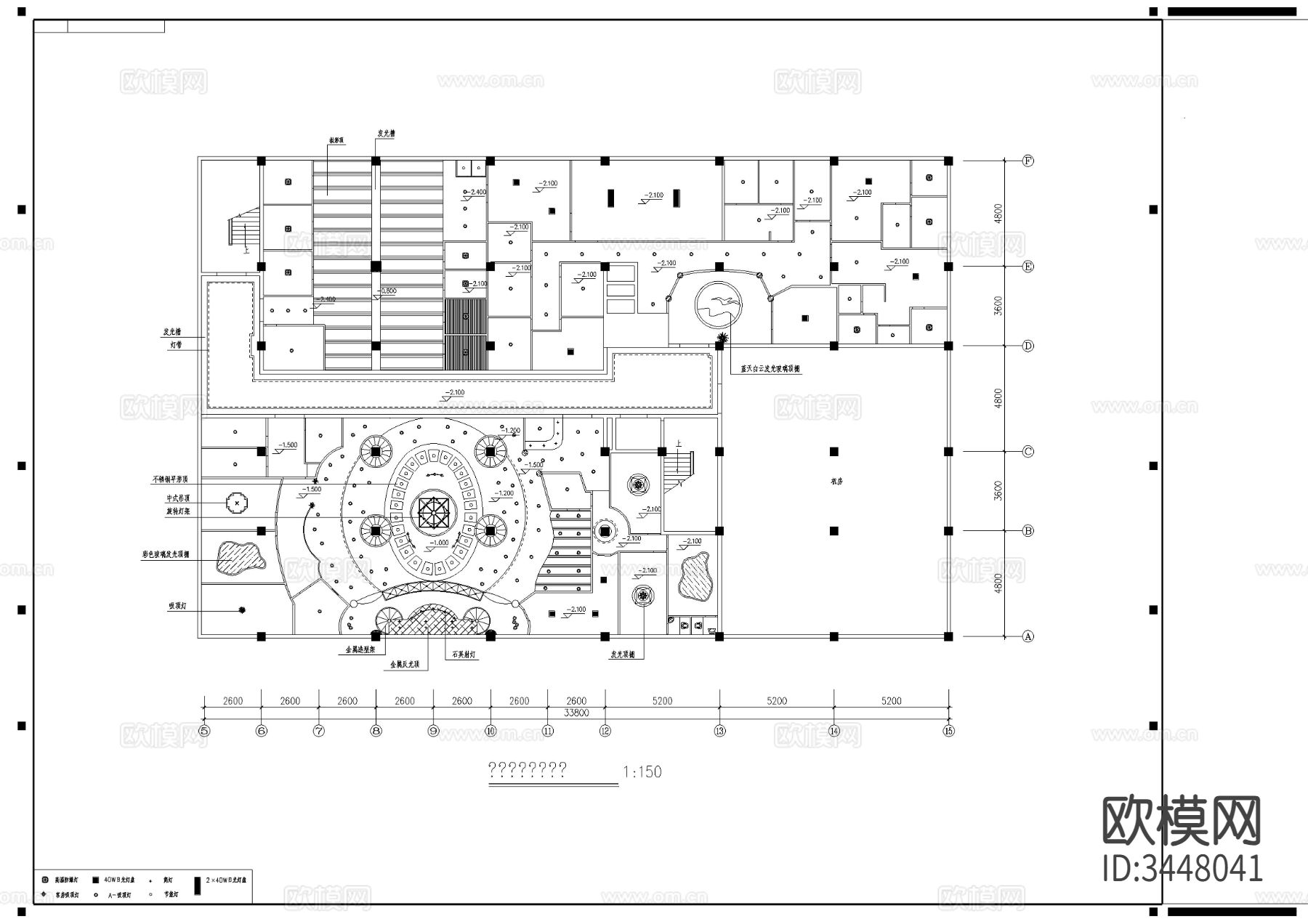 星级宾馆装修图cad施工图下载（渲染图8）