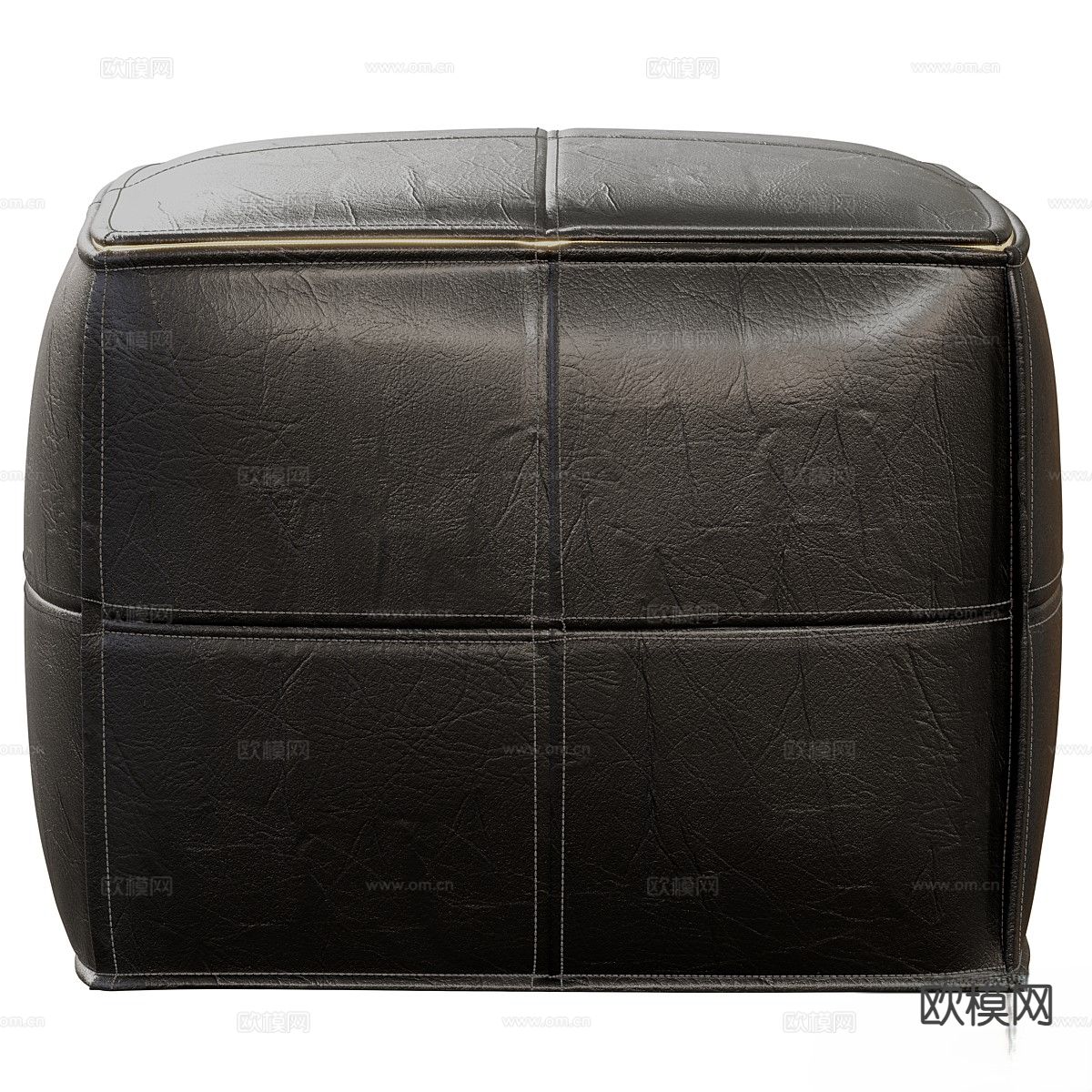 真皮凳子 沙发凳3d模型下载（渲染图2）