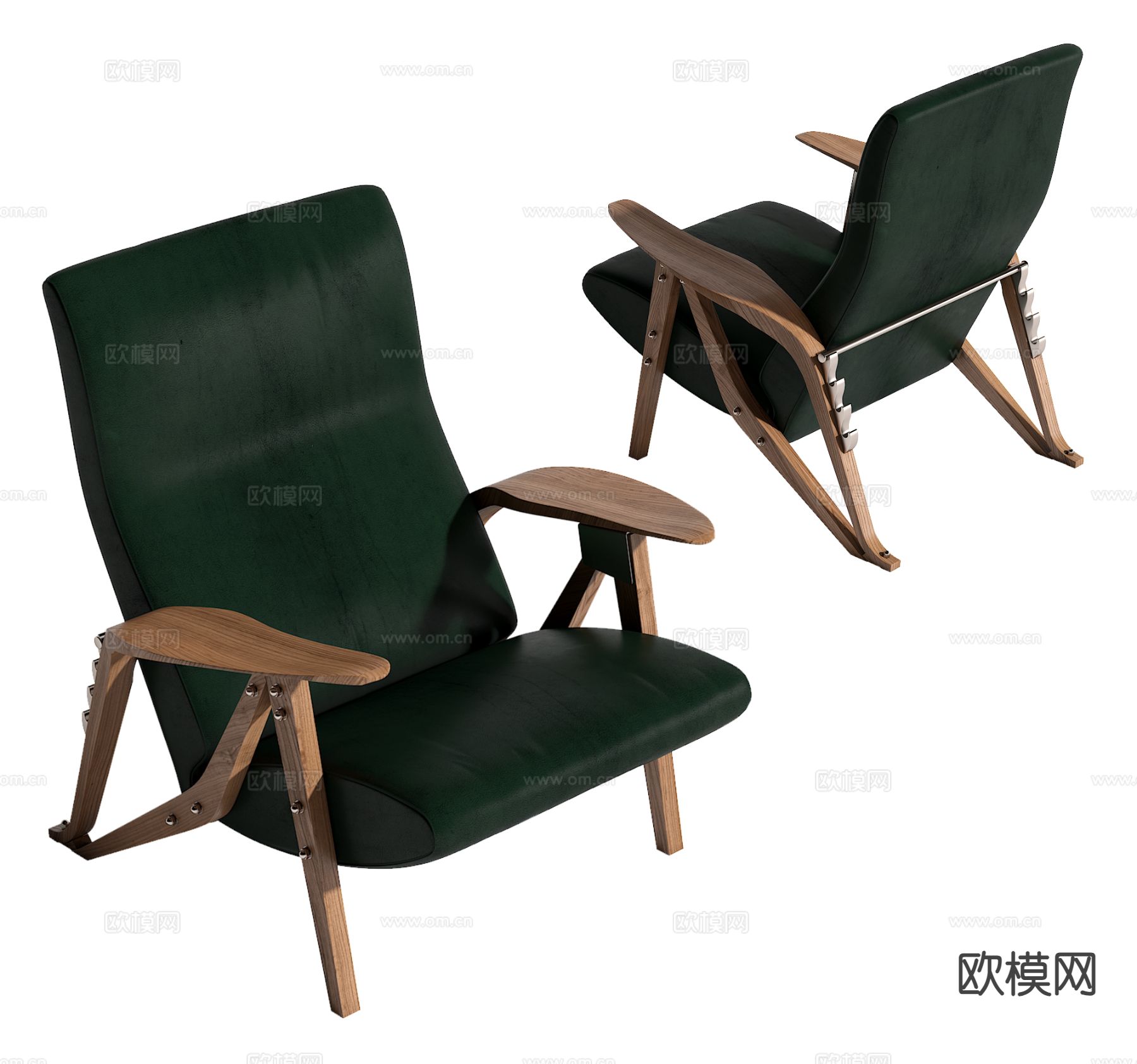 Poliform 休闲椅su模型下载（渲染图2）