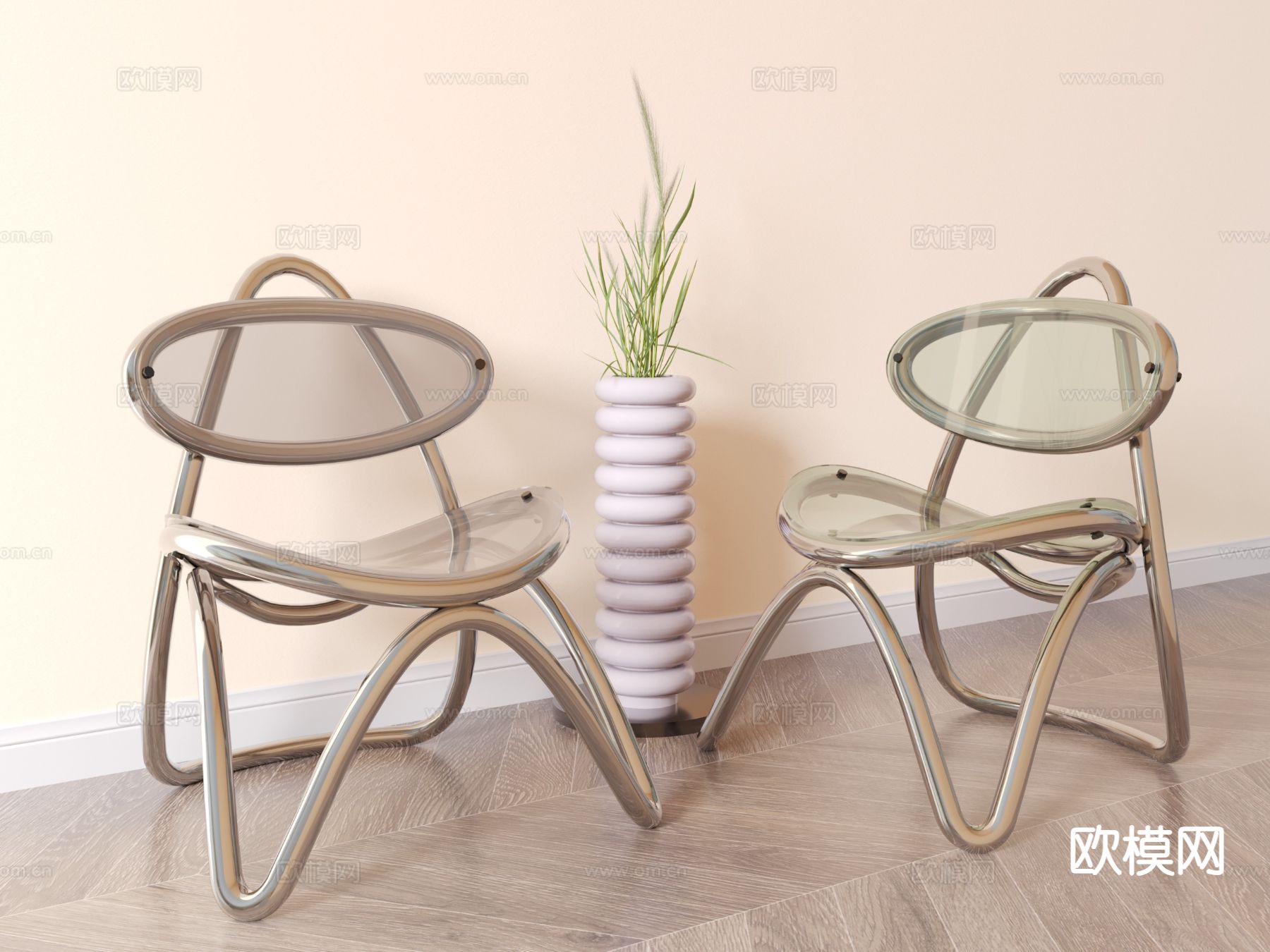 概念椅 不锈钢椅 异形椅3d模型下载