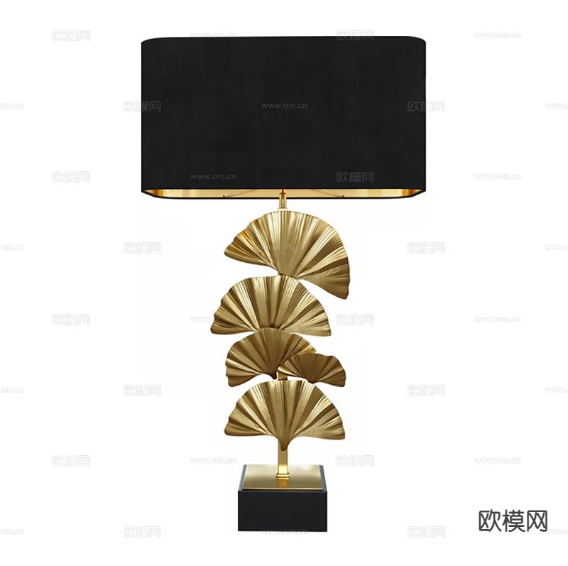 轻奢台灯3d模型下载