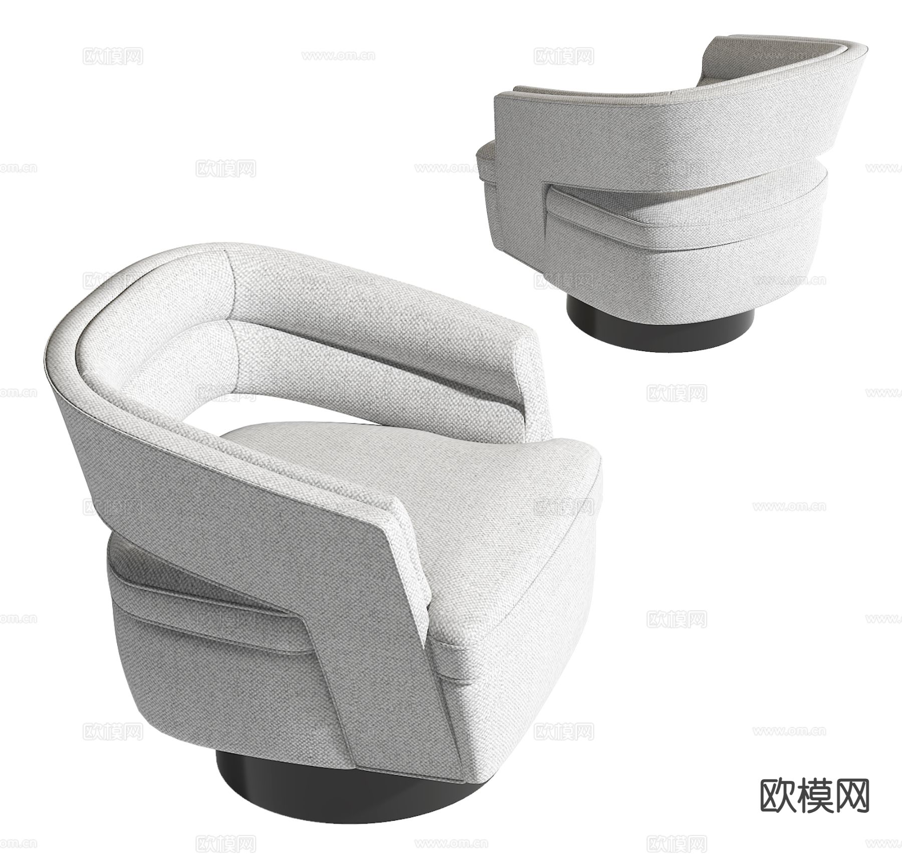 Minotti 意式沙发椅 休闲椅3d模型下载