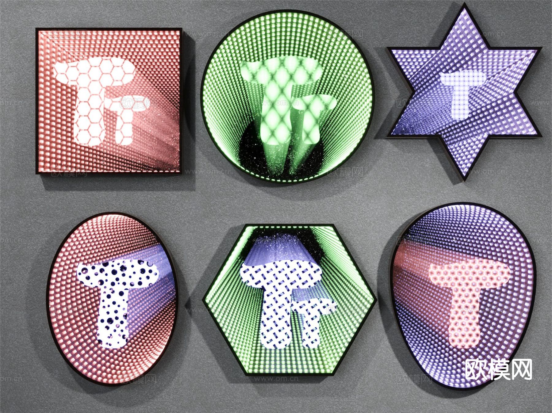 深渊镜 装饰镜3d模型下载