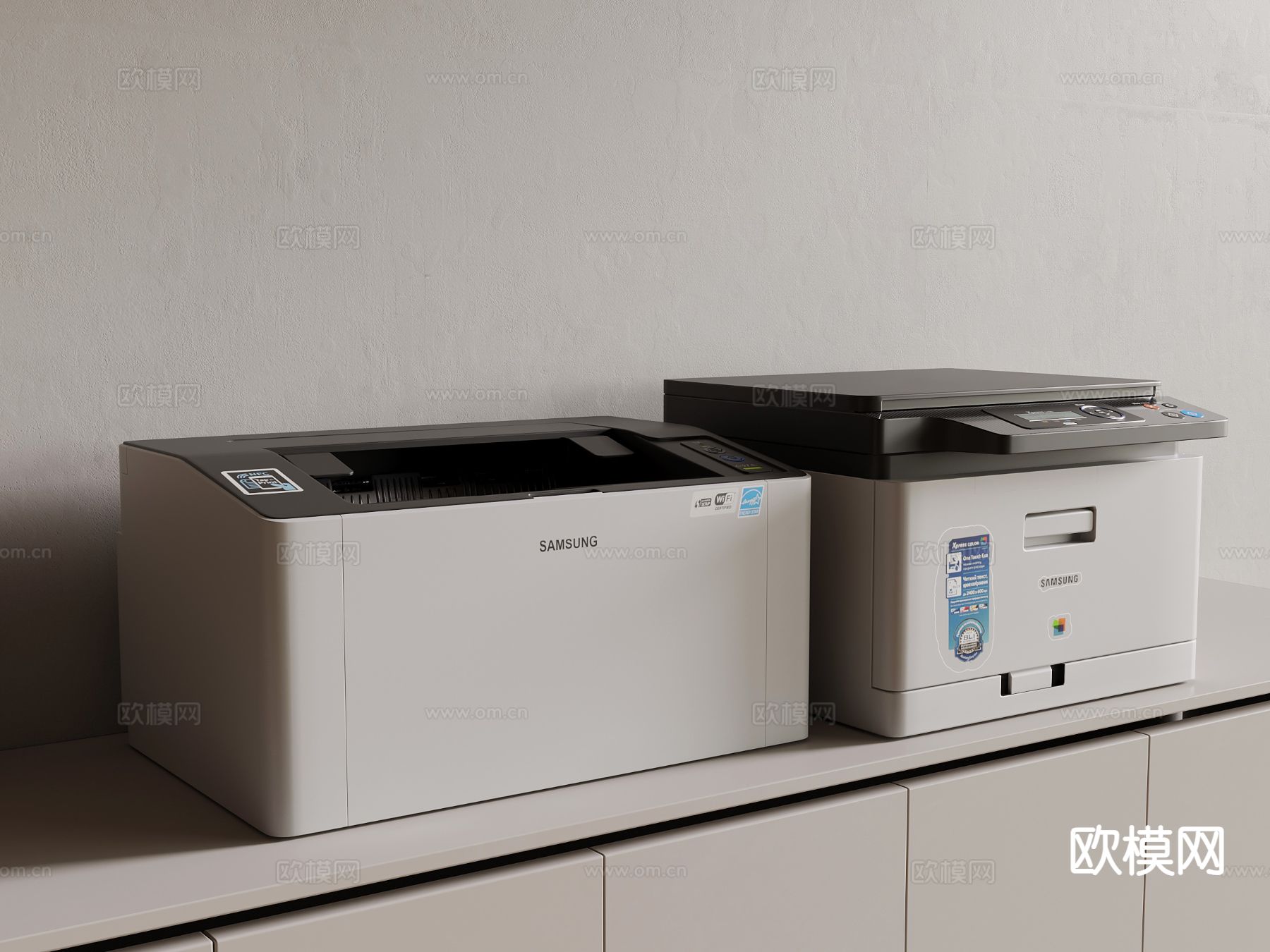 打印机su模型下载（渲染图2）