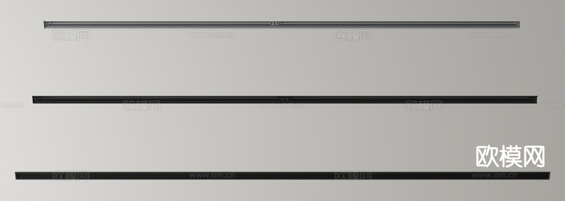 空调出风口 爪形风口 极窄风口3d模型下载