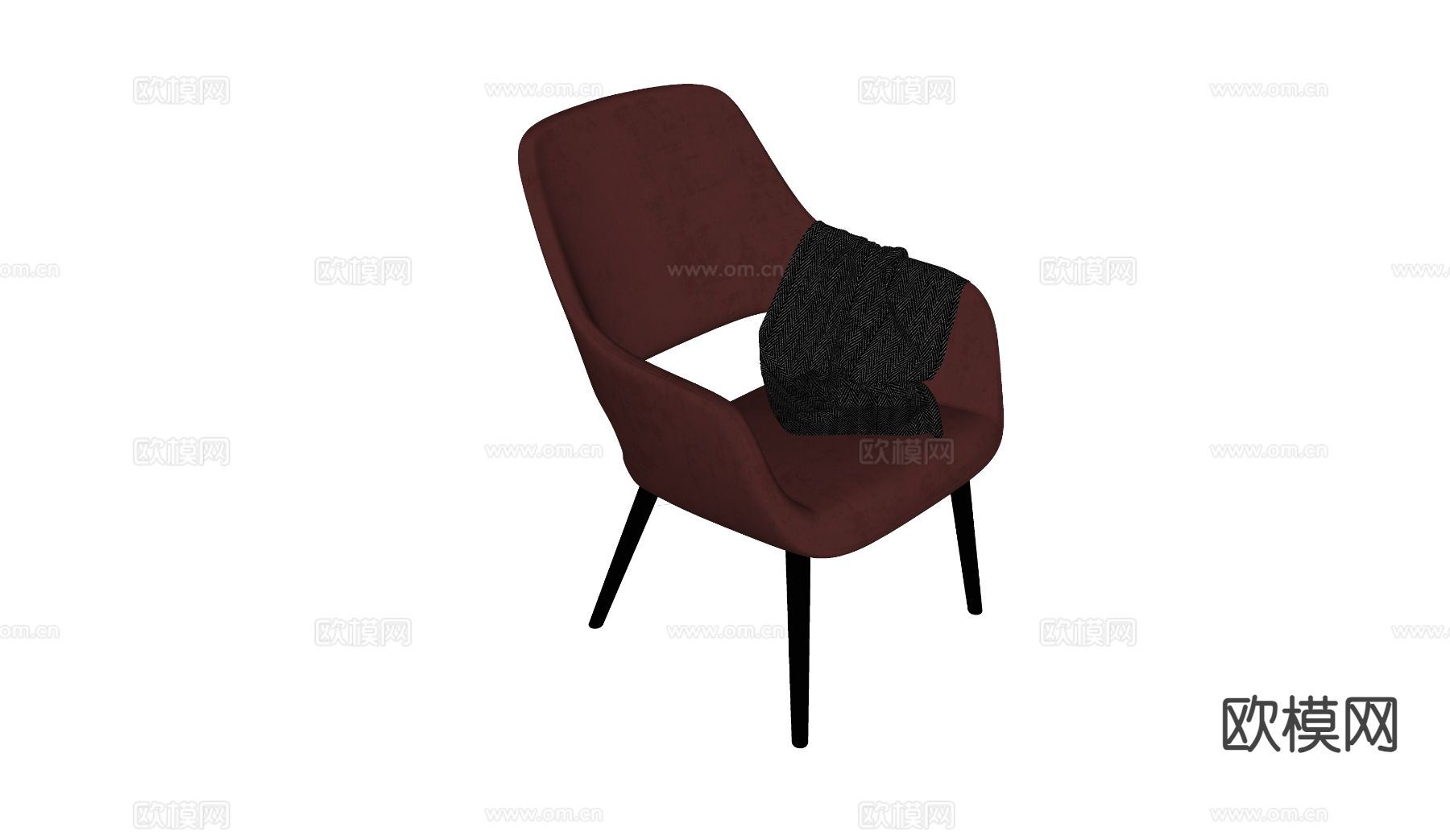 Poliform 休闲椅su模型下载（渲染图1）