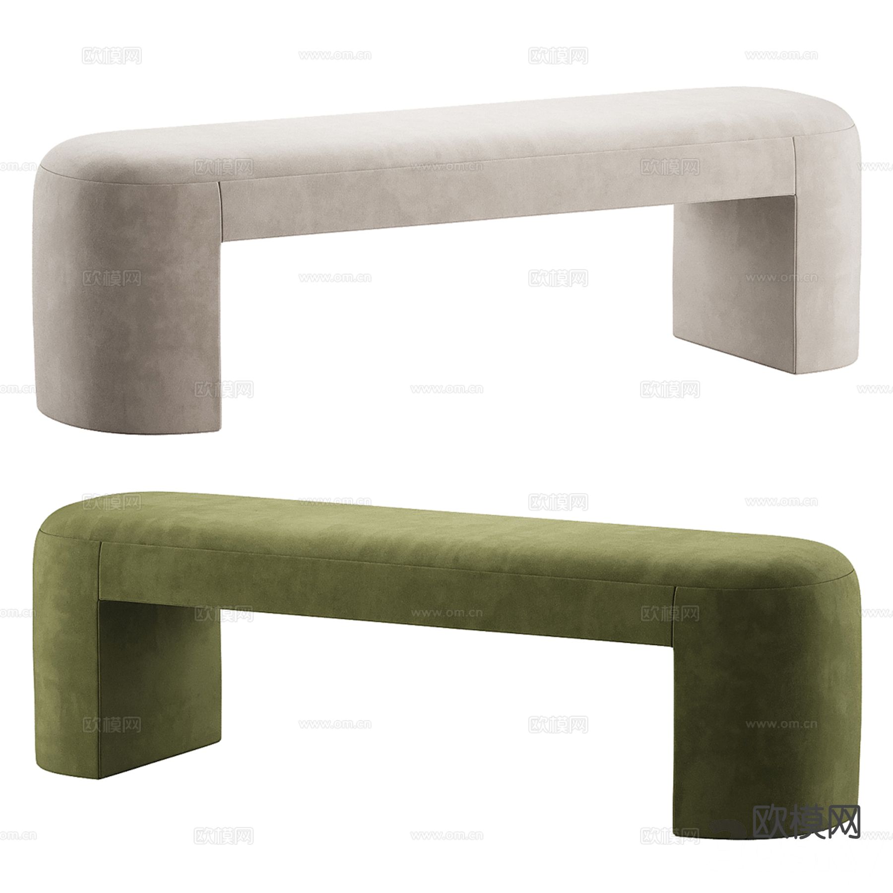 米哈伊尔凳子 条凳 长凳3d模型下载