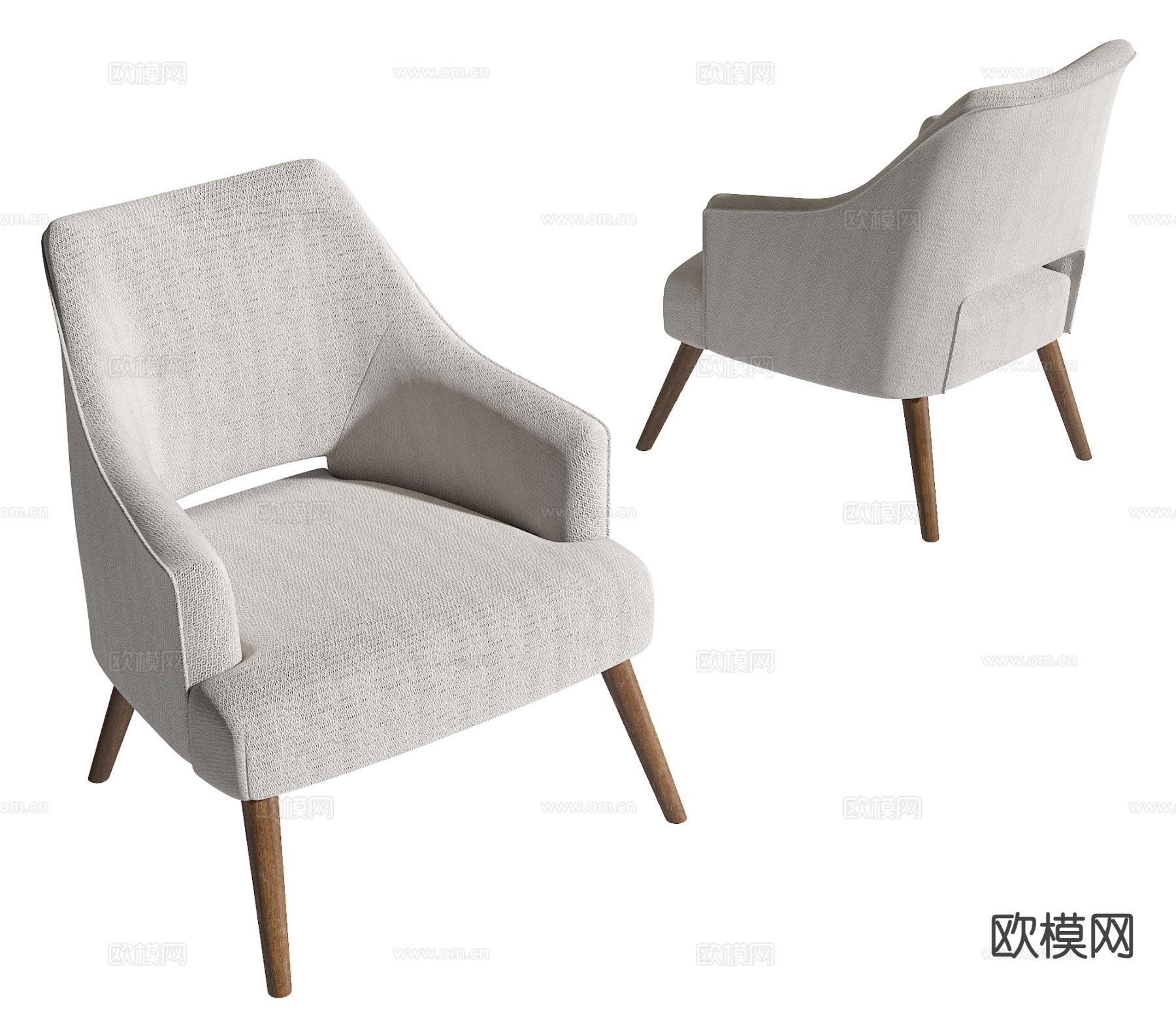 Poliform 休闲椅su模型下载（渲染图2）