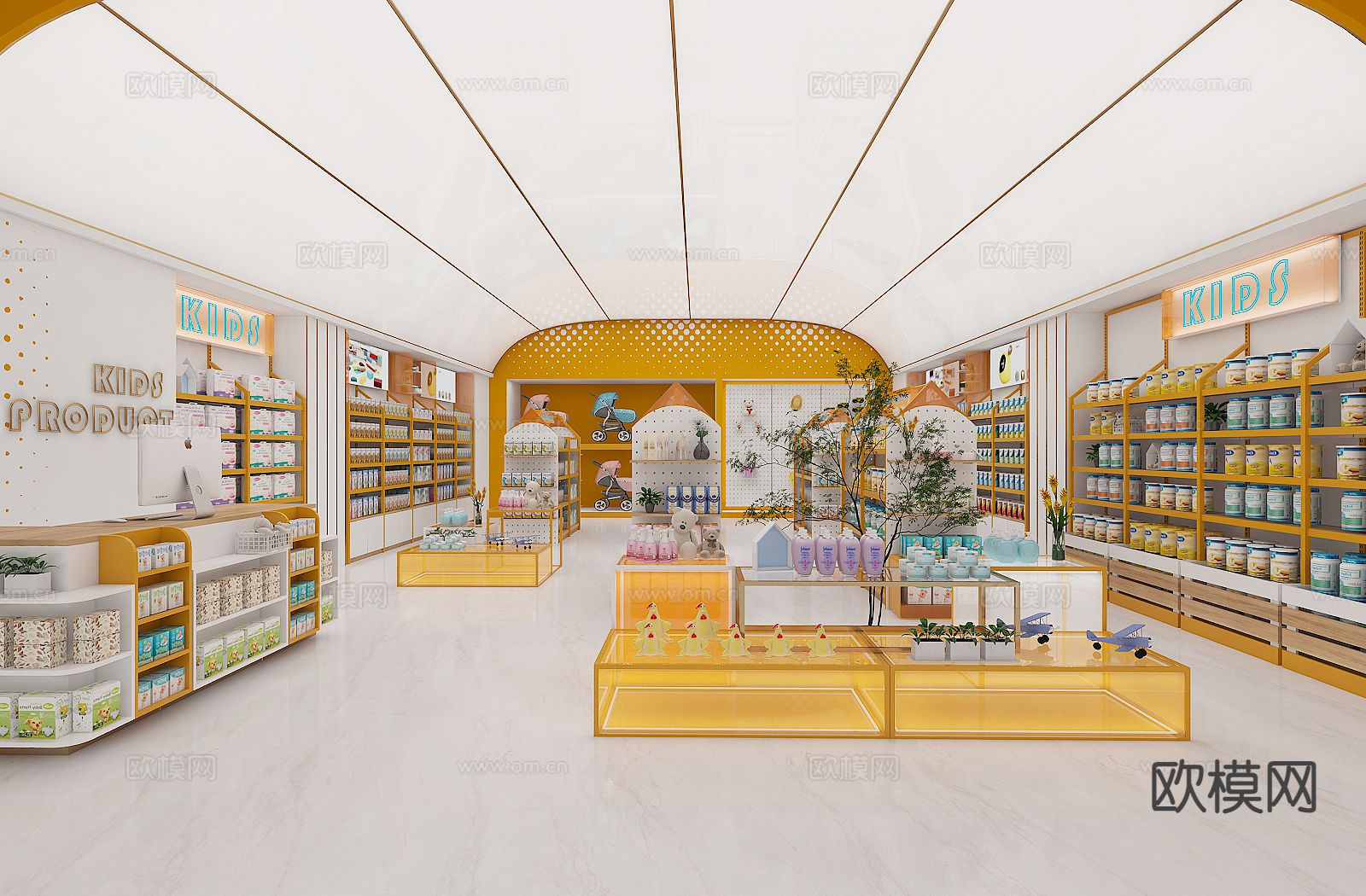 现代母婴店3d模型下载