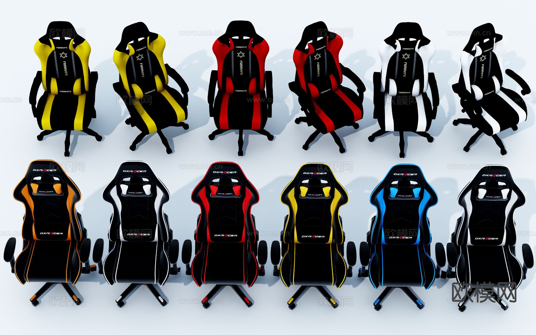 现代电竞椅3d模型下载