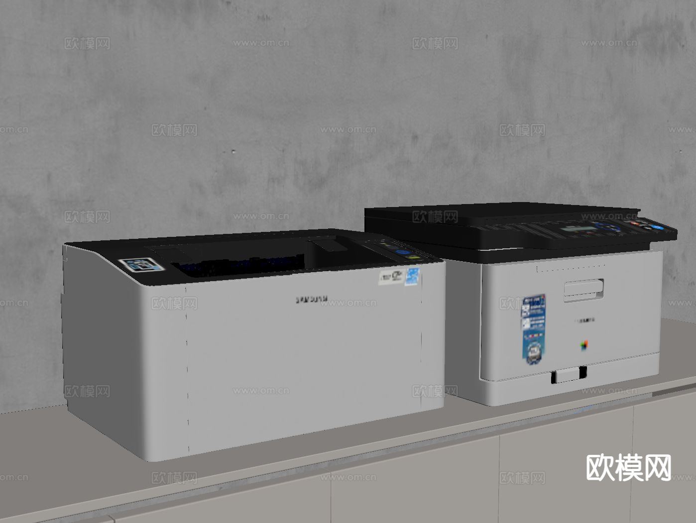 打印机su模型下载（渲染图1）