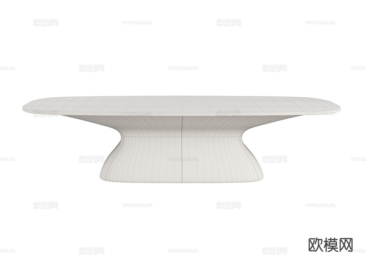 Bentley-ALSTON- 简约餐桌 条形餐桌3d模型下载（渲染图2）