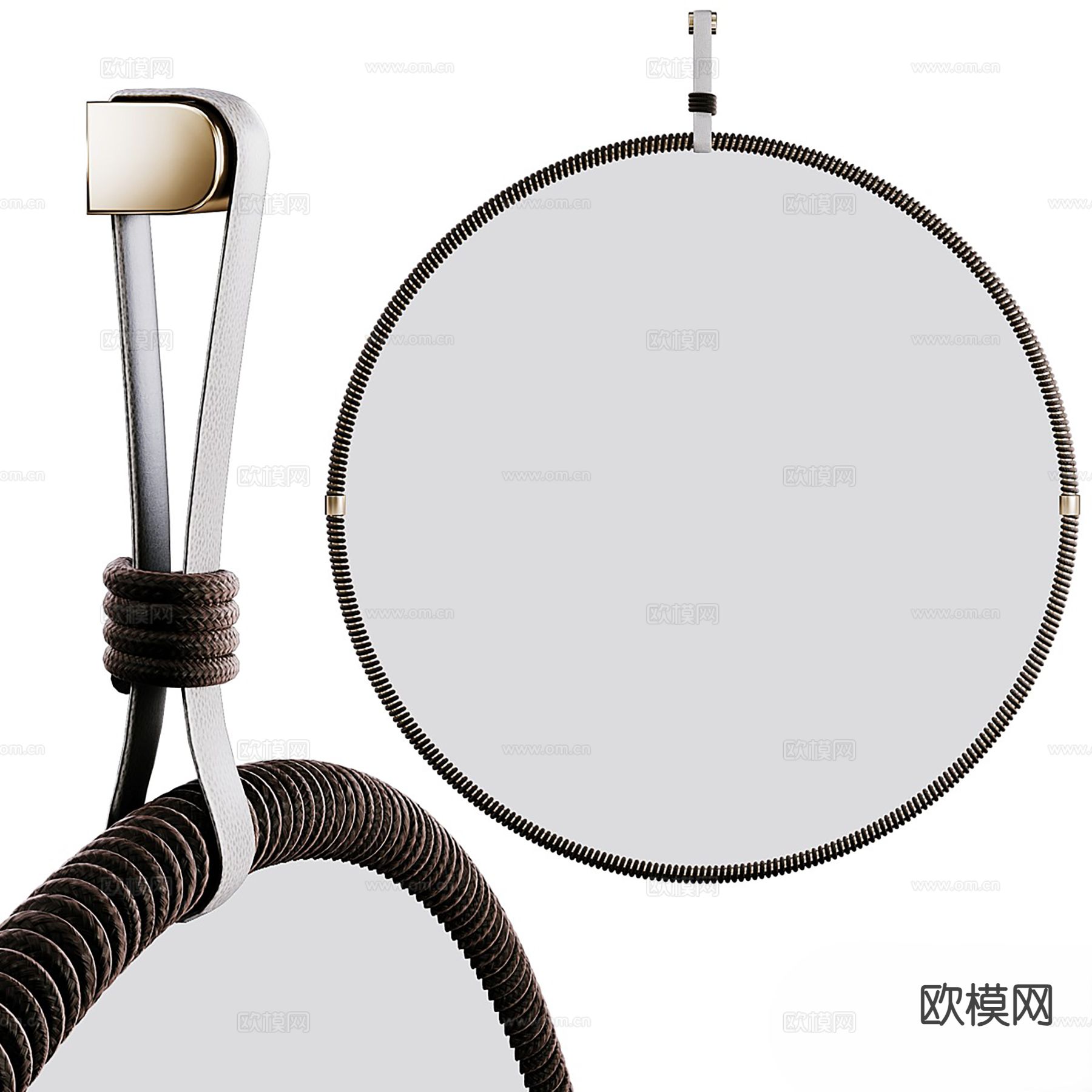 现代挂镜3d模型下载（渲染图1）