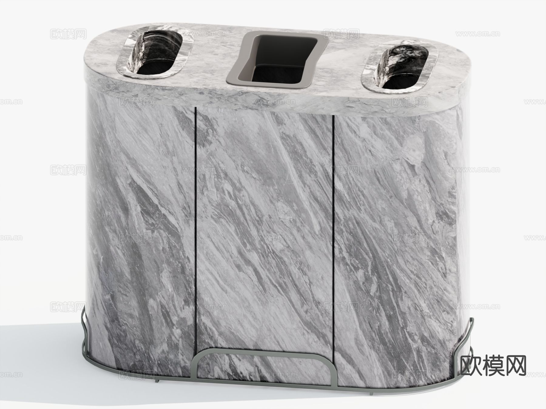 公共垃圾桶 垃圾箱3d模型下载
