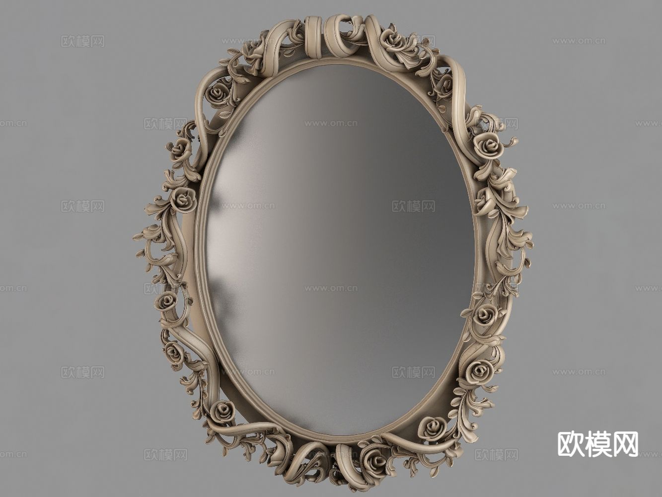 欧式装饰镜 镜子3d模型下载