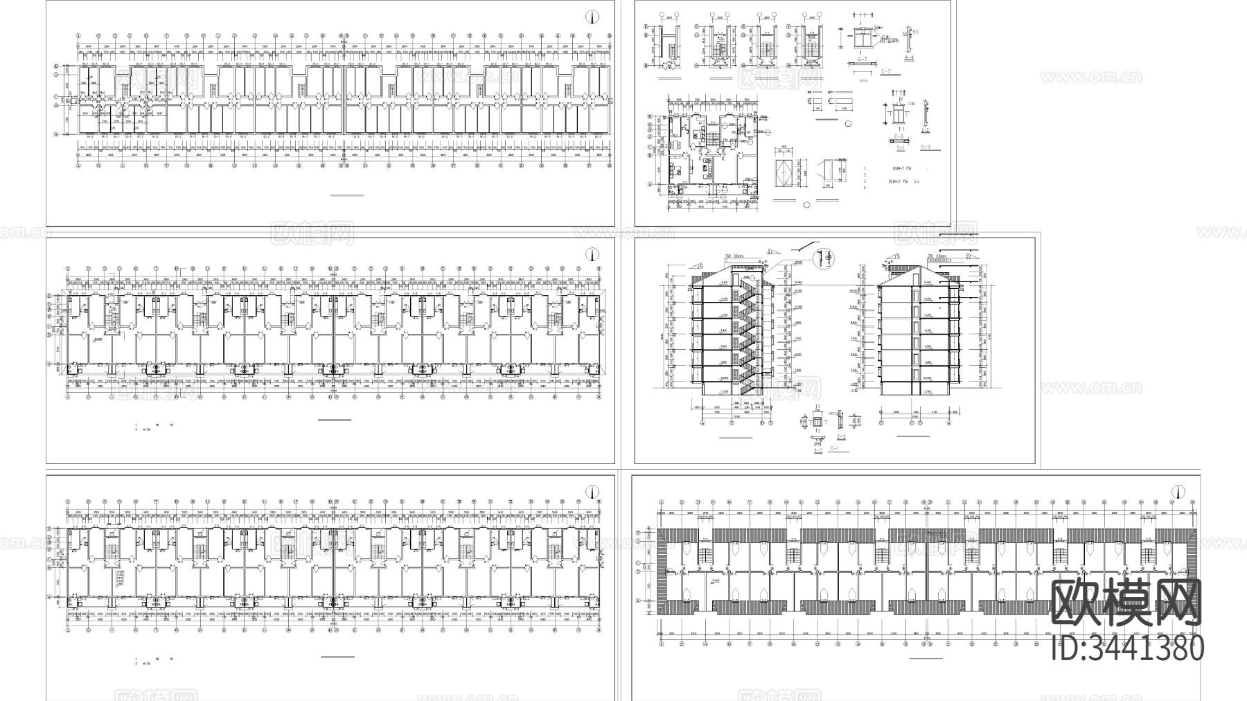 住宅楼屋顶CAD施工图下载