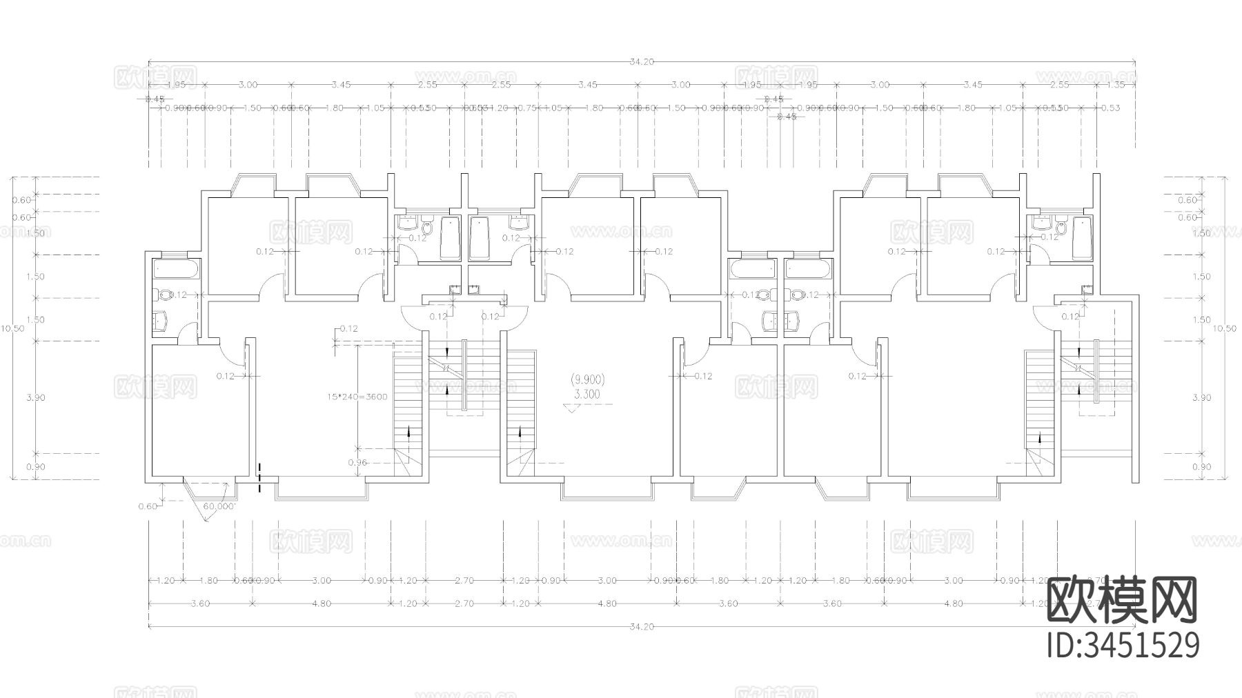 住宅CAD平面图下载